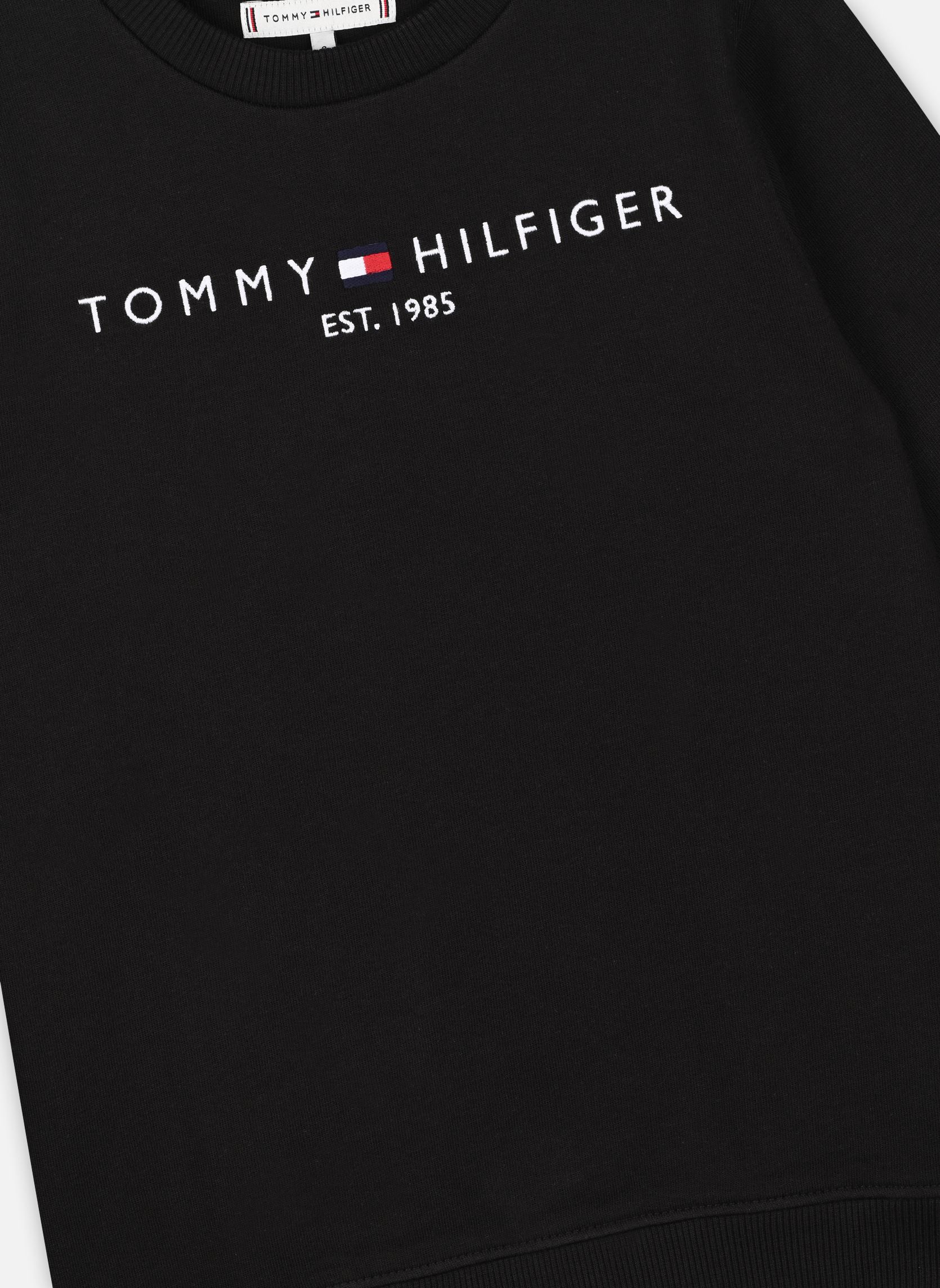 Sweats à capuche Essential Sweatshirt garçon noir Tommy Hilfiger Sweats à capuche Essential Sweatshirt garçon noir Black