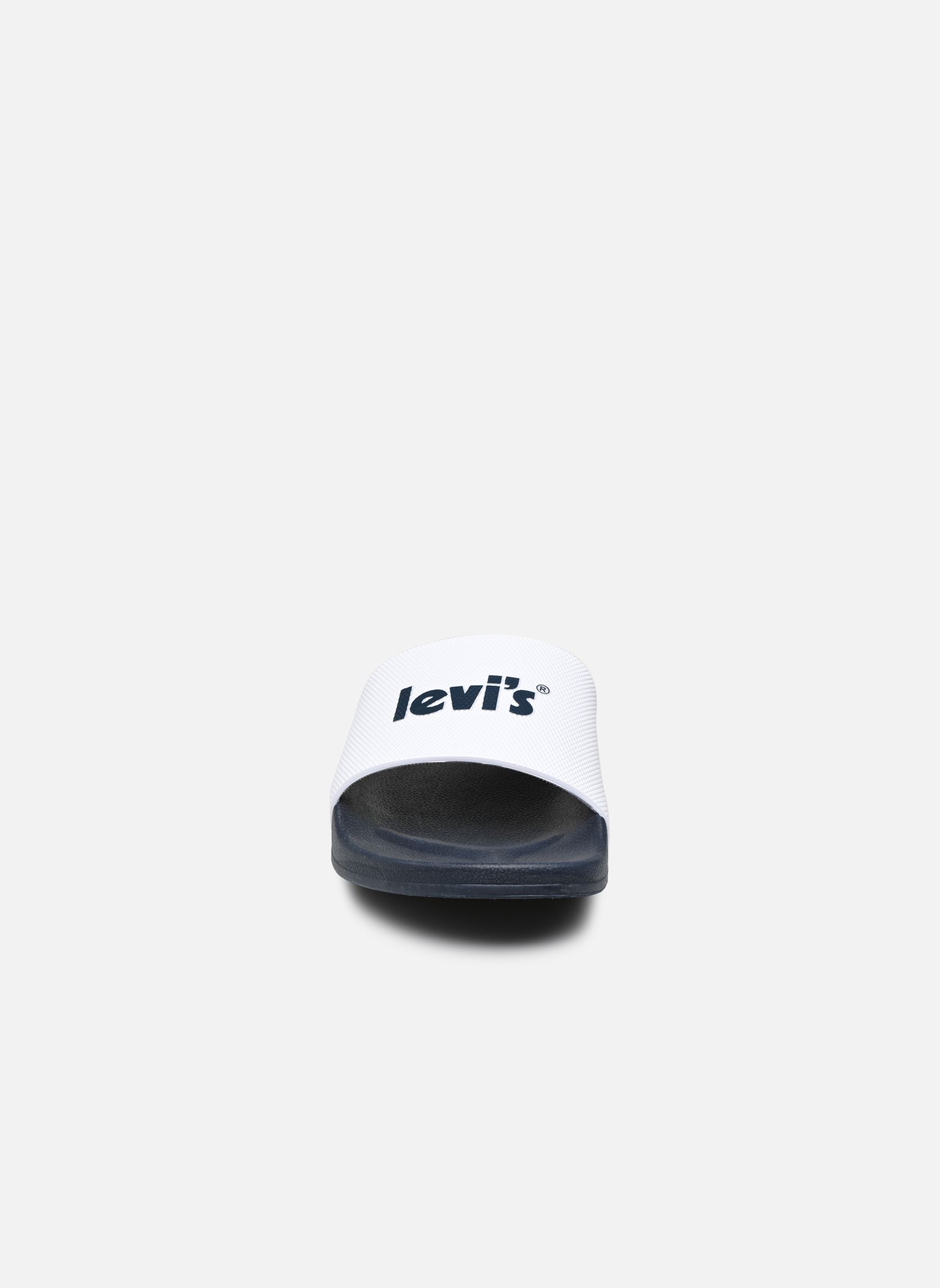 Badslippers JUNE POSTER heren wit Levi's Badslippers JUNE POSTER heren wit Regular White