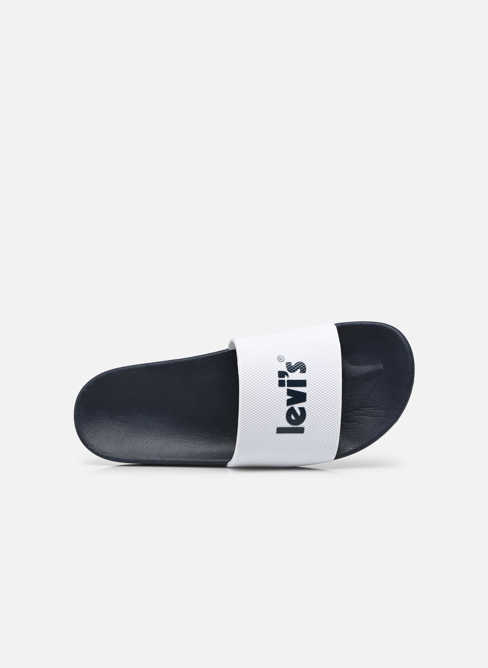 Badslippers JUNE POSTER heren wit Levi's Badslippers JUNE POSTER heren wit Regular White