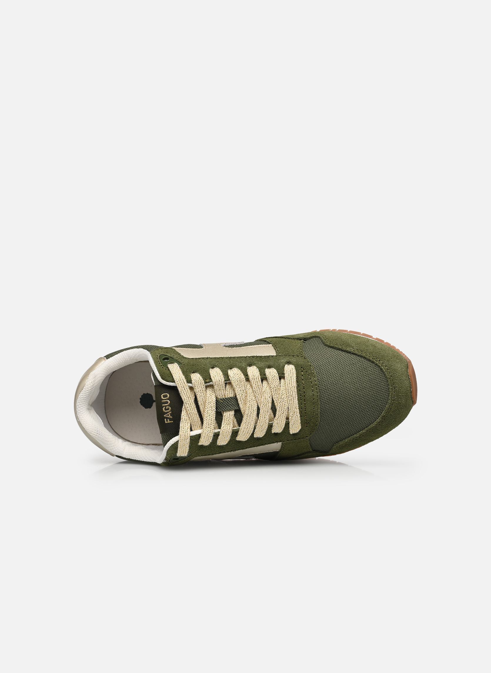 Niedrige Sneaker ELM SYN WOVEN SUEDE W damen grün Faguo Niedrige Sneaker ELM SYN WOVEN SUEDE W damen grün KAKI/GOLD
