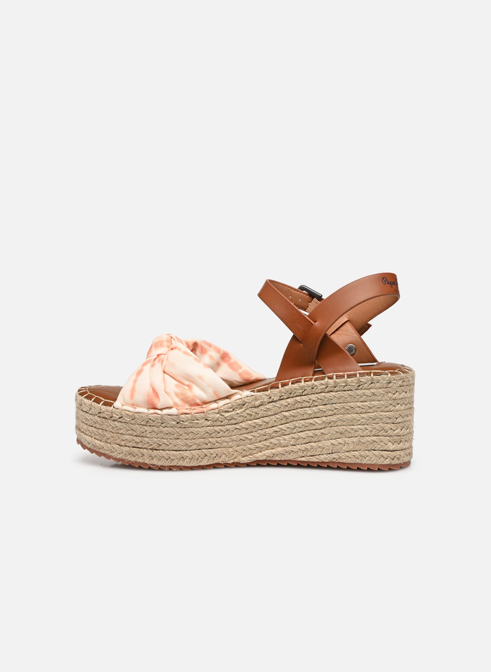 Sandales compensées et plateformes WITNEY KNOT W femme orange Pepe jeans Sandales compensées et plateformes WITNEY KNOT W femme orange Peach