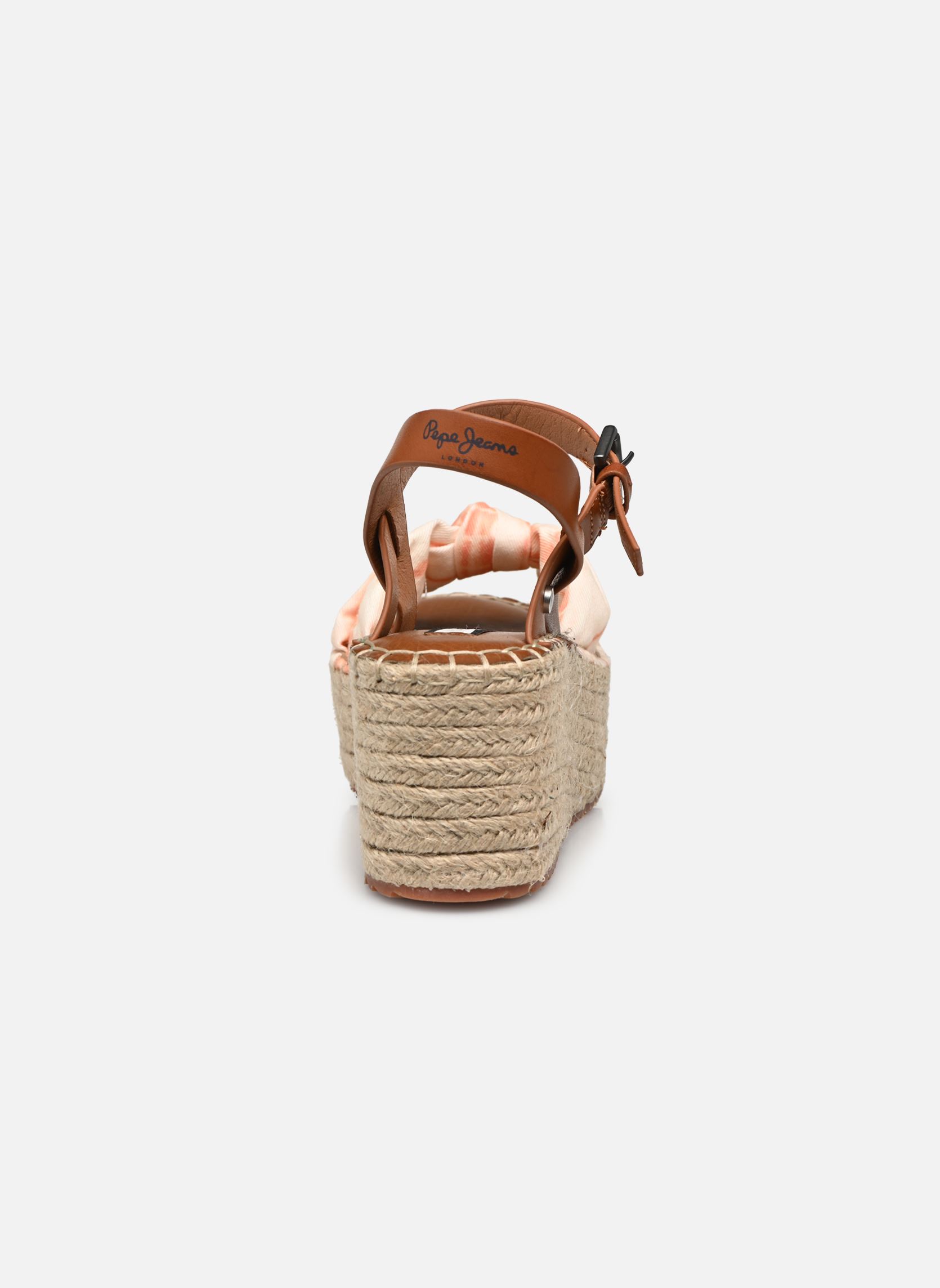 Sandales compensées et plateformes WITNEY KNOT W femme orange Pepe jeans Sandales compensées et plateformes WITNEY KNOT W femme orange Peach