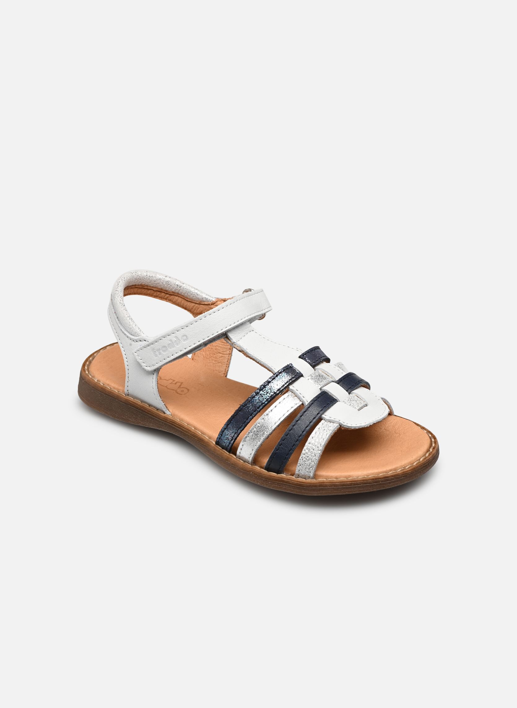 Sandalen Lore Straps mädchen weiß Froddo Sandalen Lore Straps mädchen weiß WHITE / BLUE
