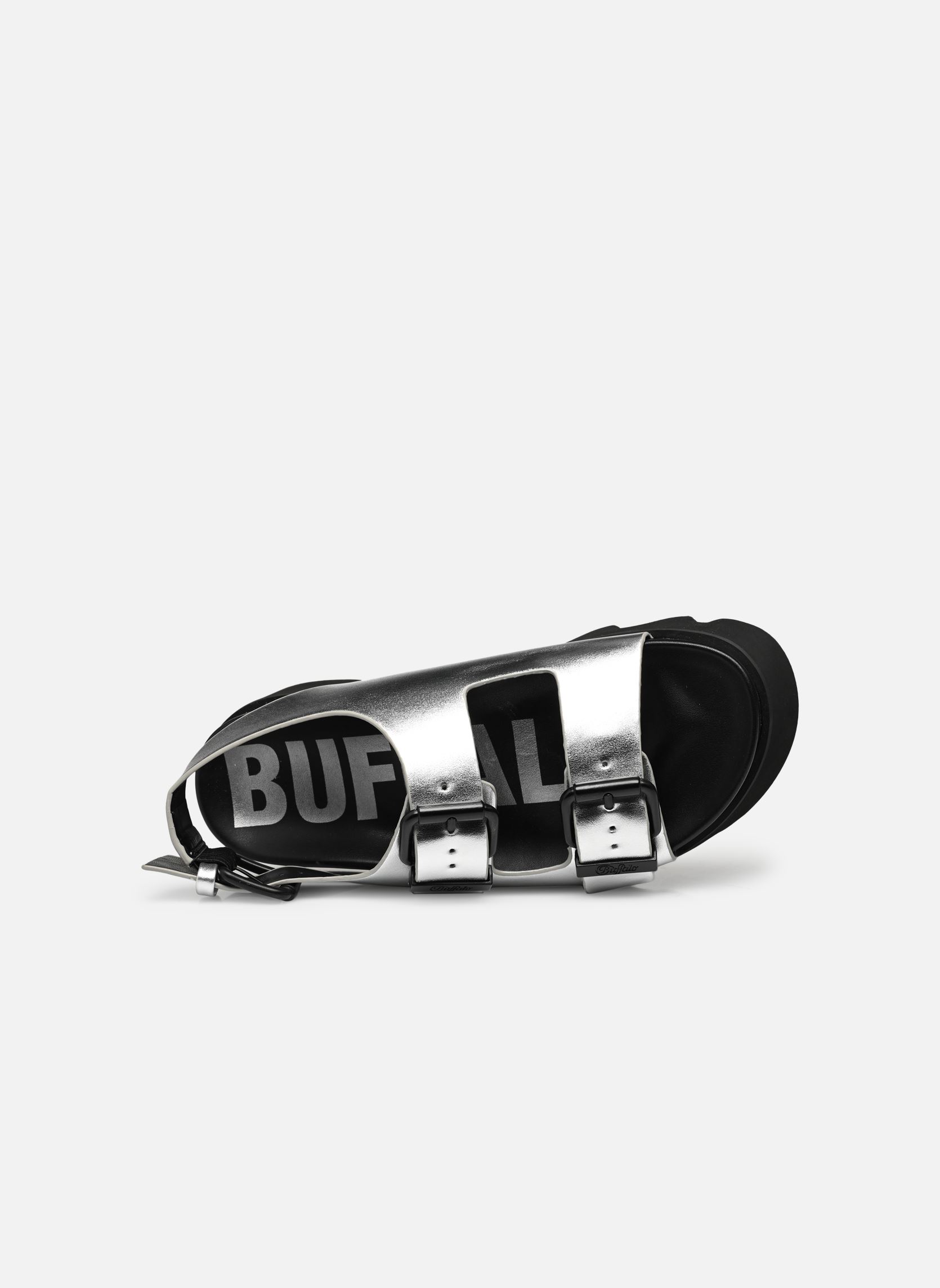Sandali con zeppa e plateau PERRY ON donna argento Buffalo Sandali con zeppa e plateau PERRY ON donna argento Silver