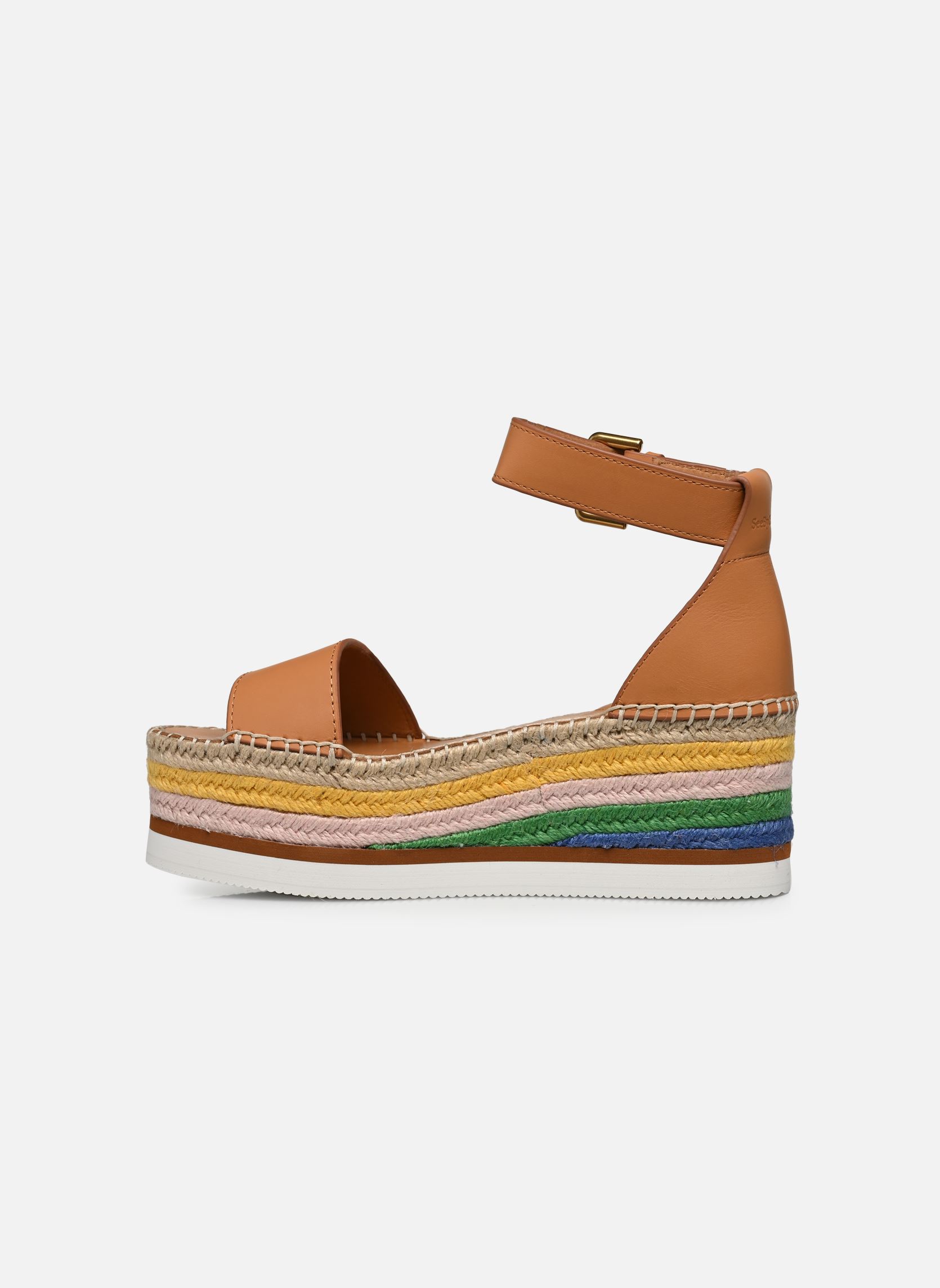 Espadrilles met sleehak en plateau Glyn Espadrilles dames bruin See by Chloé Espadrilles met sleehak en plateau Glyn Espadrilles dames bruin TAN 1