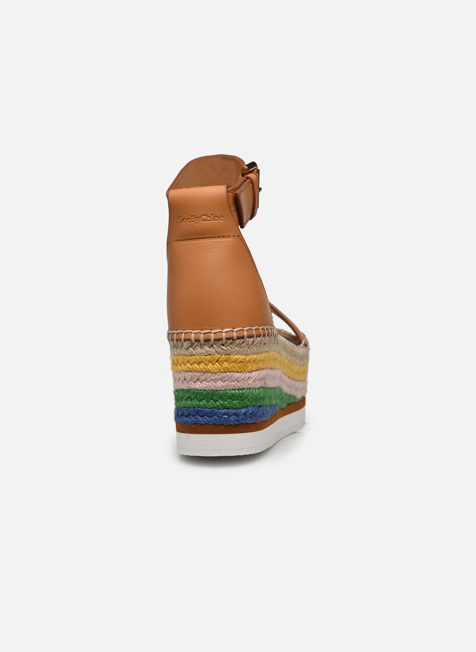 Espadrilles met sleehak en plateau Glyn Espadrilles dames bruin See by Chloé Espadrilles met sleehak en plateau Glyn Espadrilles dames bruin TAN 1