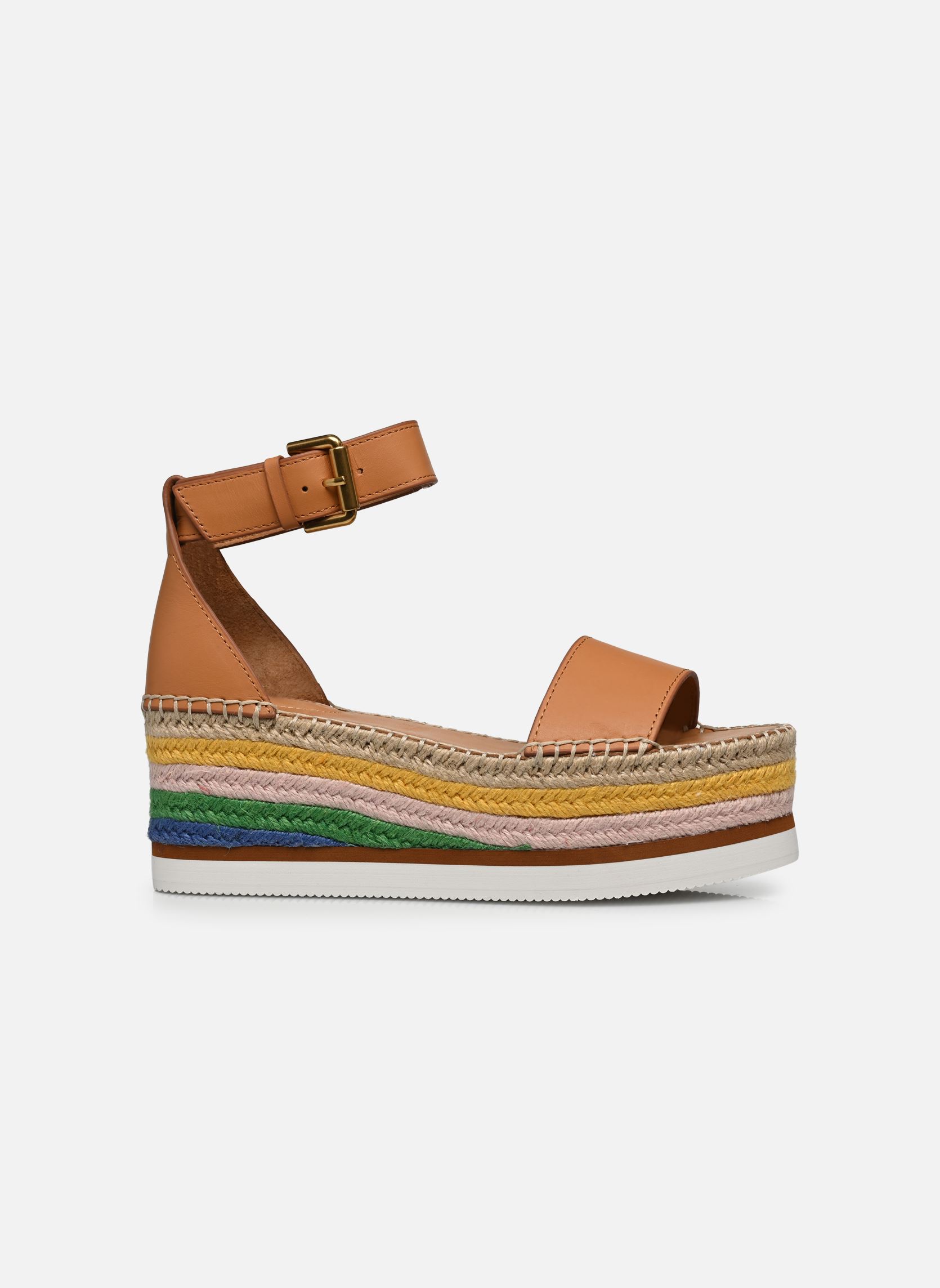 Espadrilles met sleehak en plateau Glyn Espadrilles dames bruin See by Chloé Espadrilles met sleehak en plateau Glyn Espadrilles dames bruin TAN 1