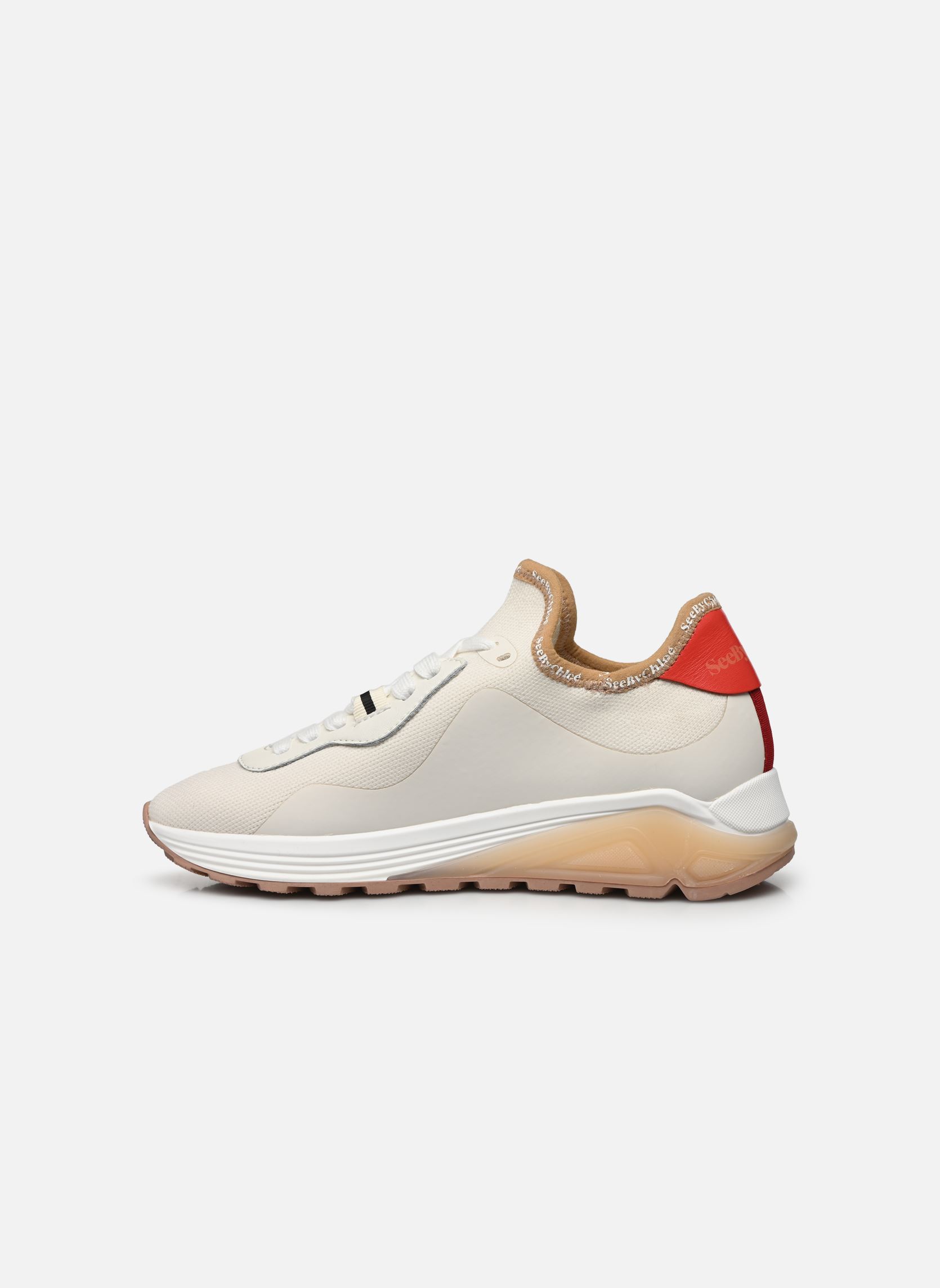 Niedrige Sneaker Brett Sneakers Low-Top Sneakers damen weiß See by Chloé Niedrige Sneaker Brett Sneakers Low-Top Sneakers damen weiß WHITE