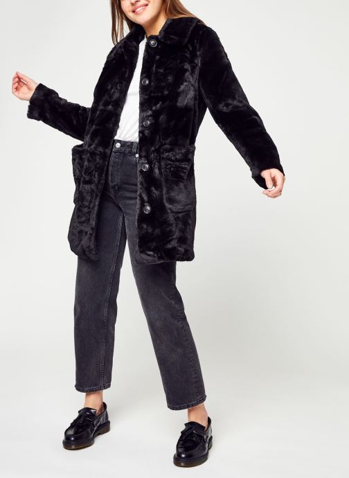 Viboda Collar Faux Fur Coat/Tb 