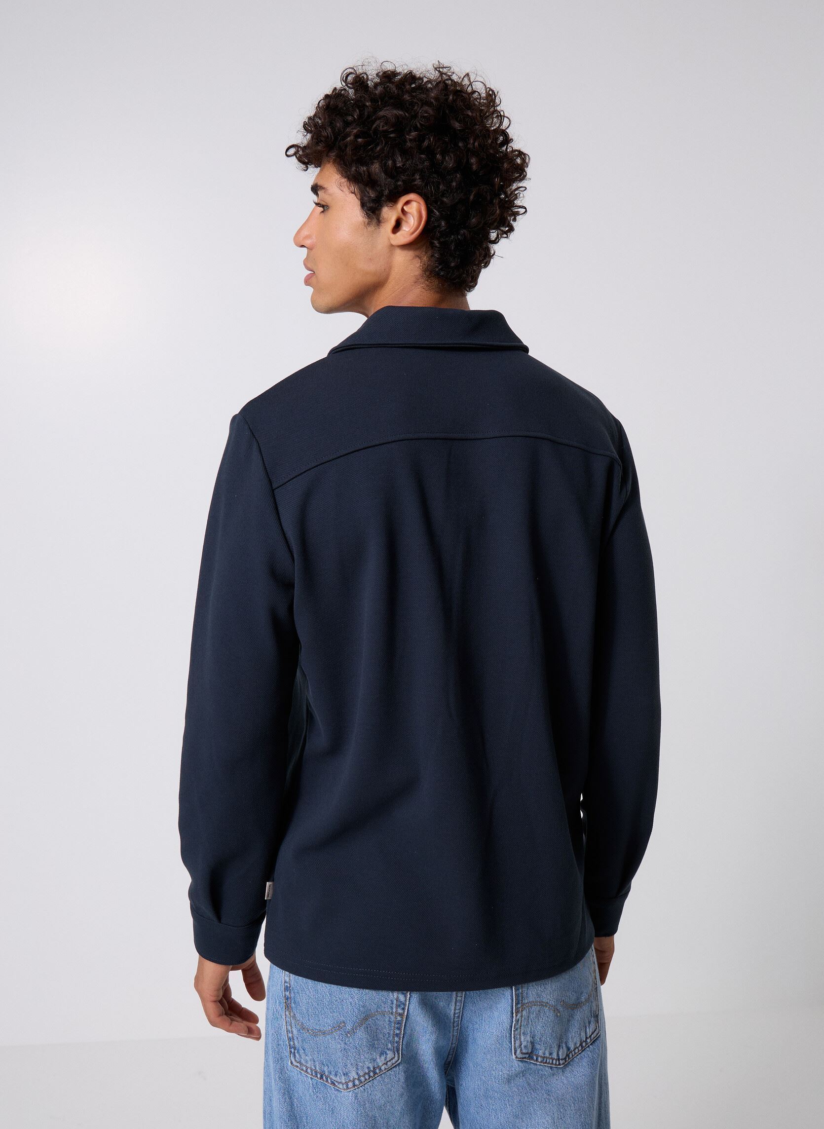 Chemises ONSNEWKODYL OVERSHIRT SWEAT homme bleu Only & Sons Chemises ONSNEWKODYL OVERSHIRT SWEAT homme bleu DARK NAVY