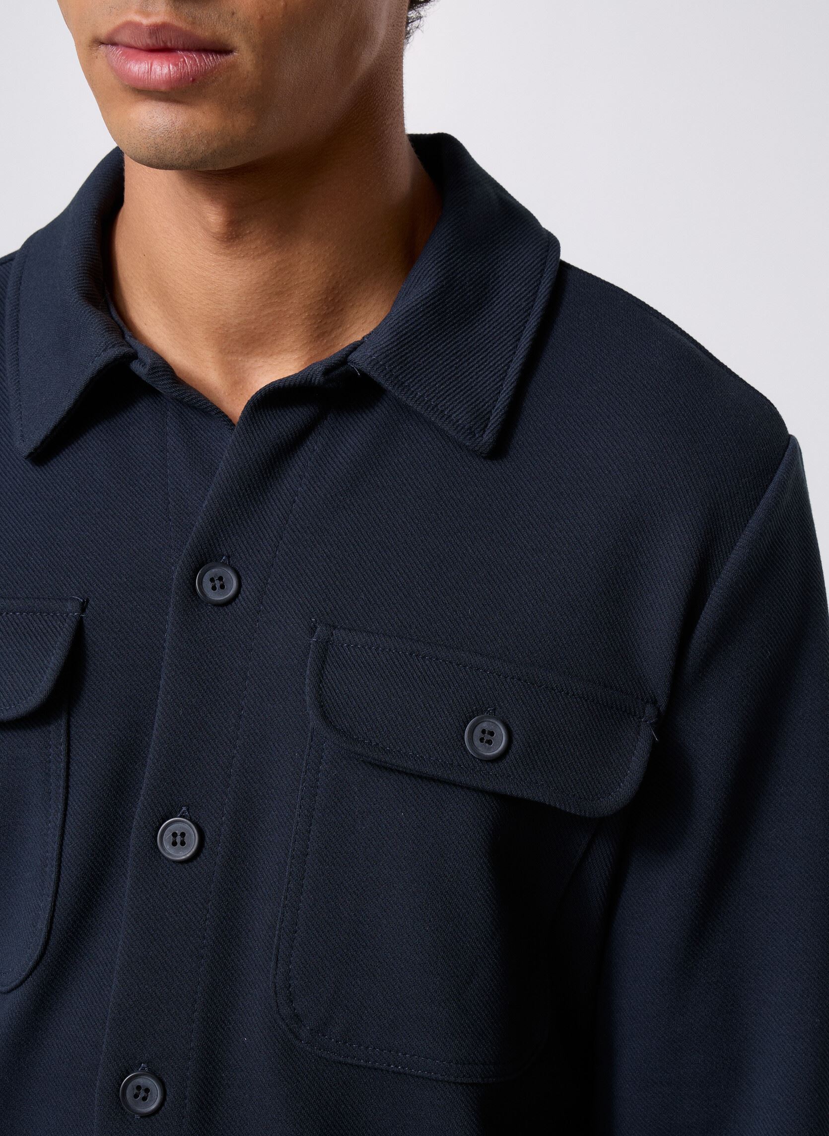 Chemises ONSNEWKODYL OVERSHIRT SWEAT homme bleu Only & Sons Chemises ONSNEWKODYL OVERSHIRT SWEAT homme bleu DARK NAVY