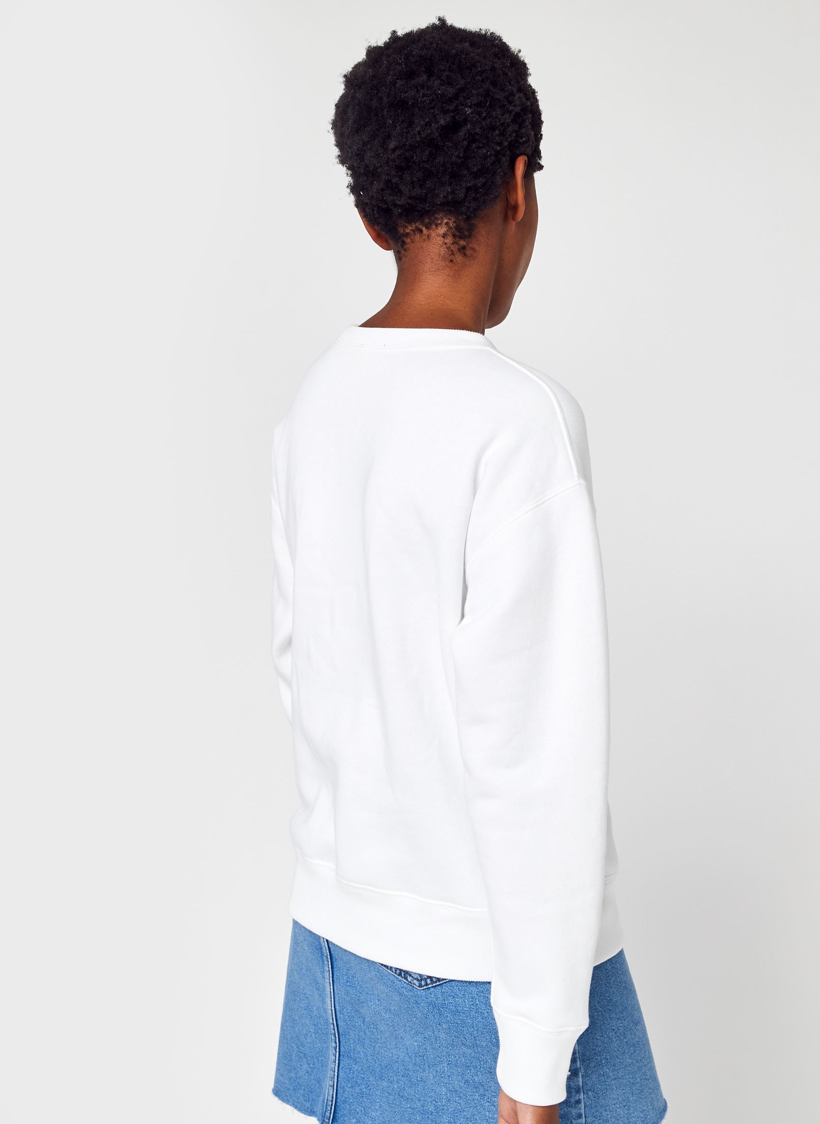 Sweater Pull Col Rond En Molleton 211794395 dames wit Polo Ralph Lauren Sweater Pull Col Rond En Molleton 211794395 dames wit White