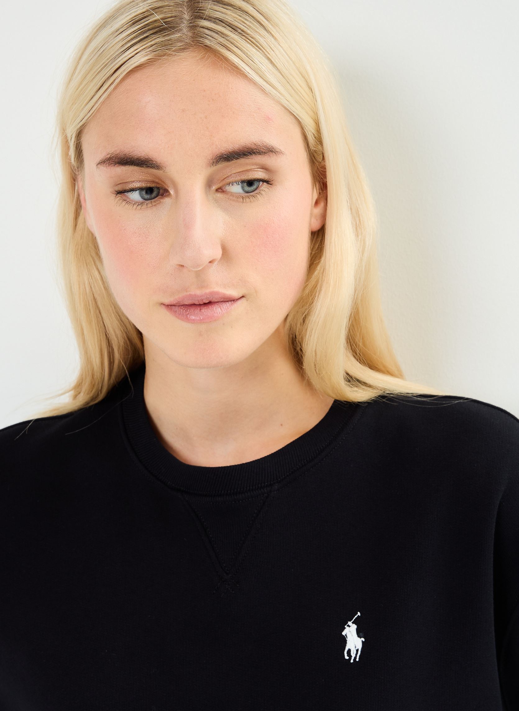 Sweatshirts Pull Col Rond En Molleton 211794395 femme noir Polo Ralph Lauren Sweatshirts Pull Col Rond En Molleton 211794395 femme noir POLO BLACK