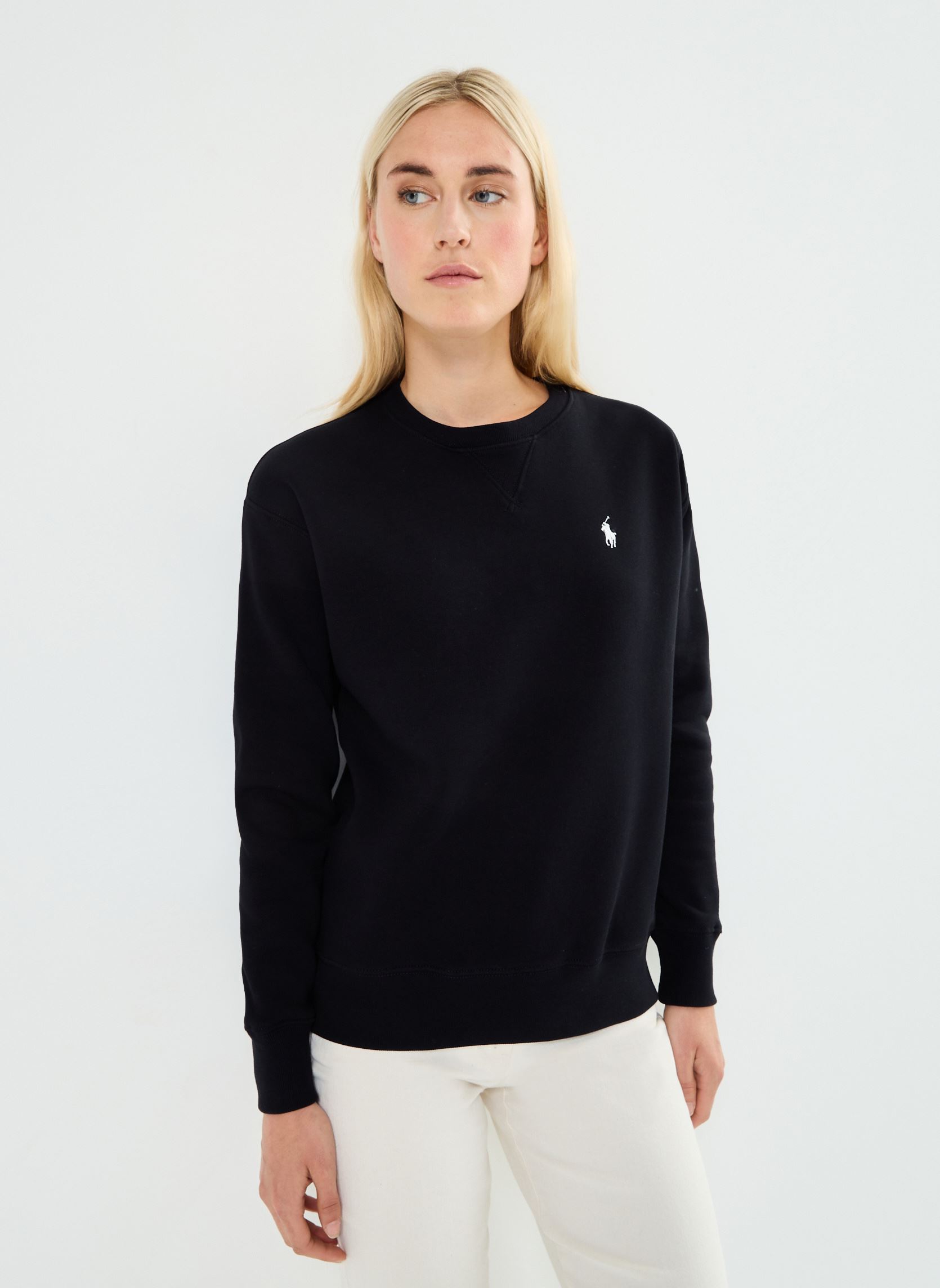 Sweatshirts Pull Col Rond En Molleton 211794395 femme noir Polo Ralph Lauren Sweatshirts Pull Col Rond En Molleton 211794395 femme noir POLO BLACK