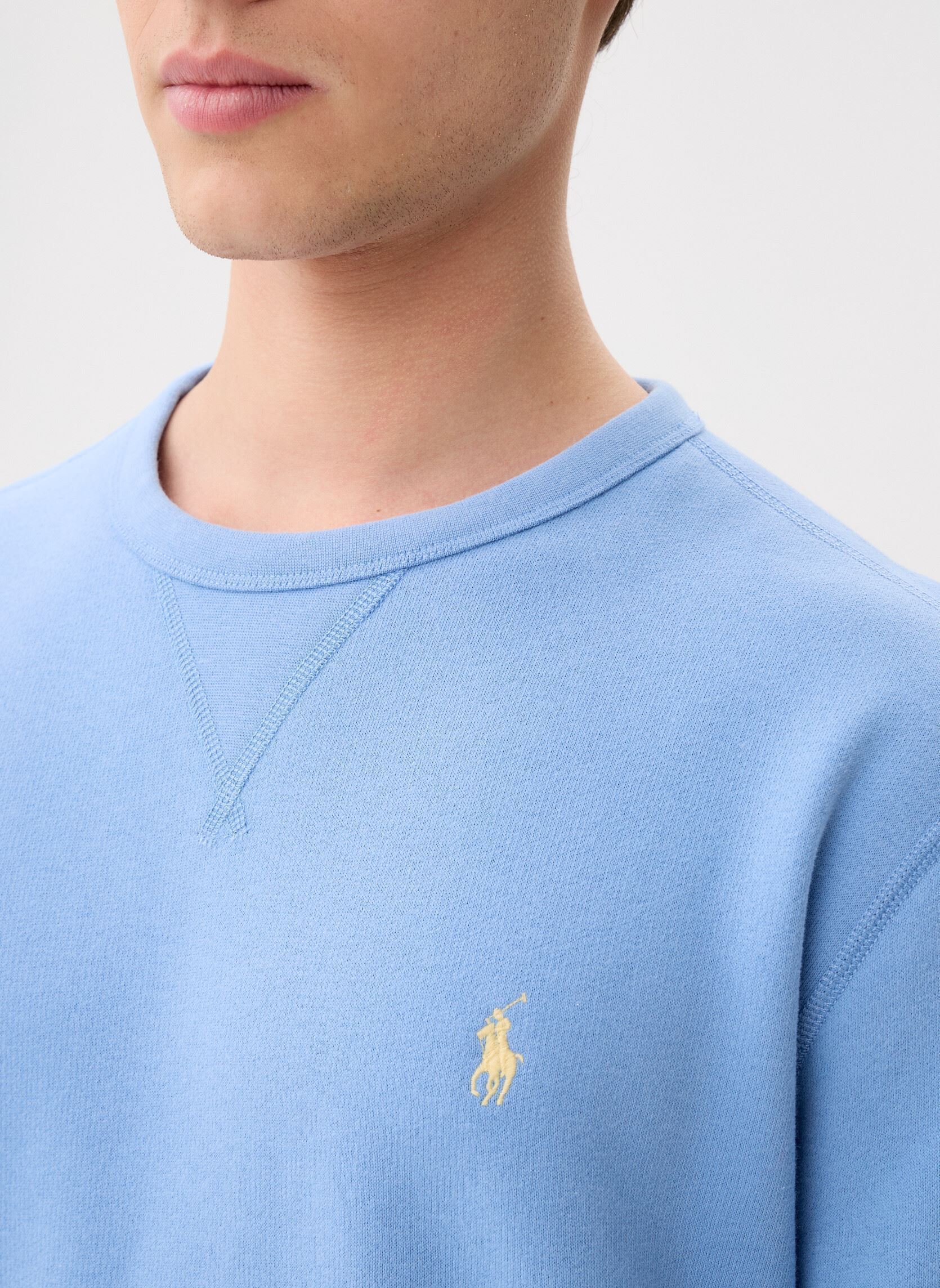 Felpe Lscnm1-Long Sleeve-Knit uomo blu Polo Ralph Lauren Felpe Lscnm1-Long Sleeve-Knit uomo blu BRISTOL BLUE