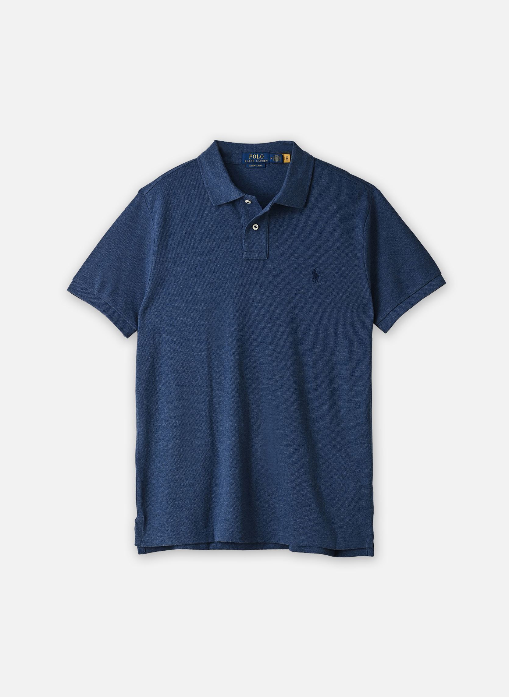 Polos Polo Coupe Ajustée En Piqué 710680784 homme bleu Polo Ralph Lauren Polos Polo Coupe Ajustée En Piqué 710680784 homme bleu DERBY BLUE HEATHER/C7988