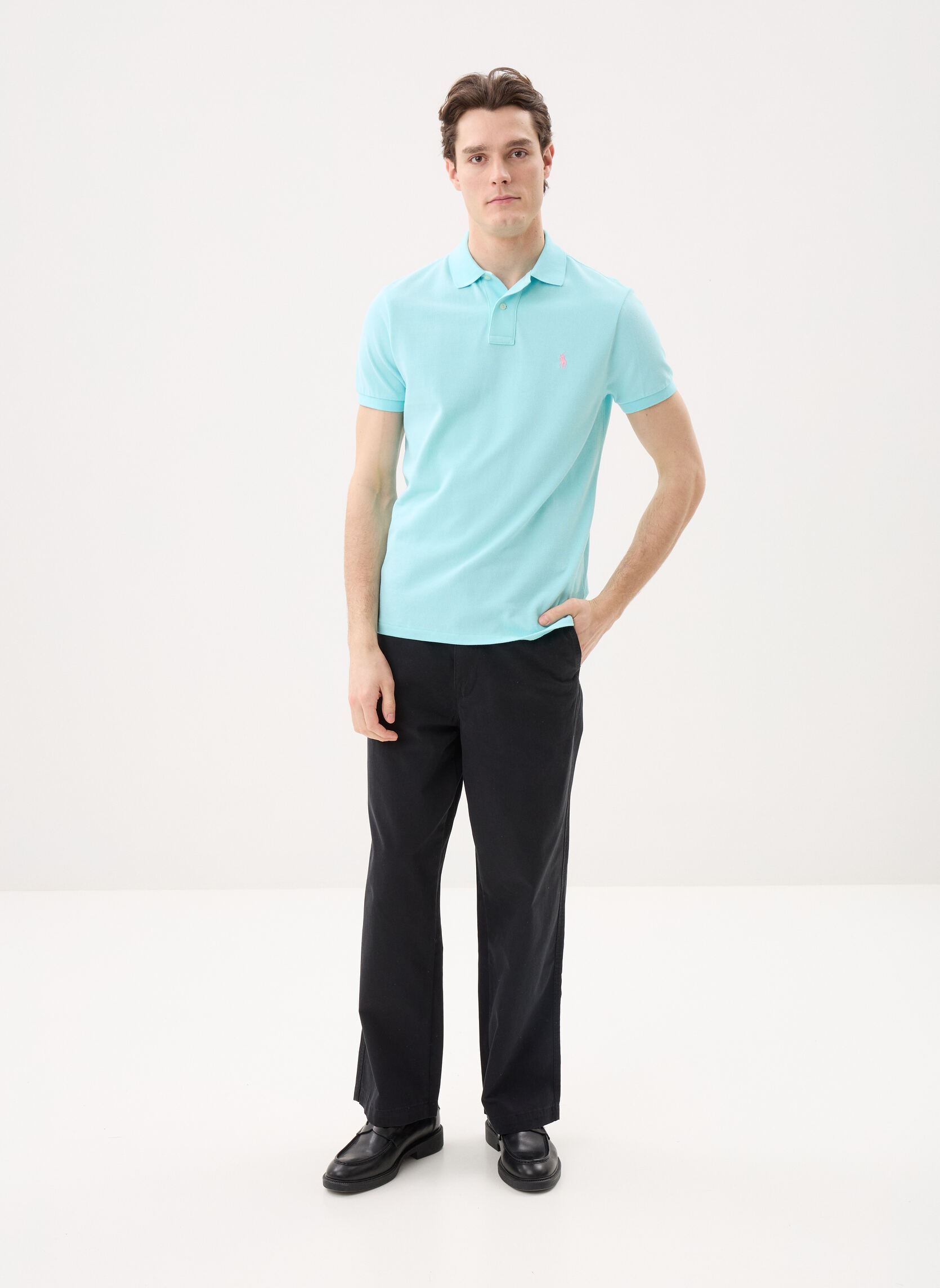 Poloshirts Polo Coupe Ajustée En Piqué 710680784 herren blau Polo Ralph Lauren Poloshirts Polo Coupe Ajustée En Piqué 710680784 herren blau NEW AQUA/C3166