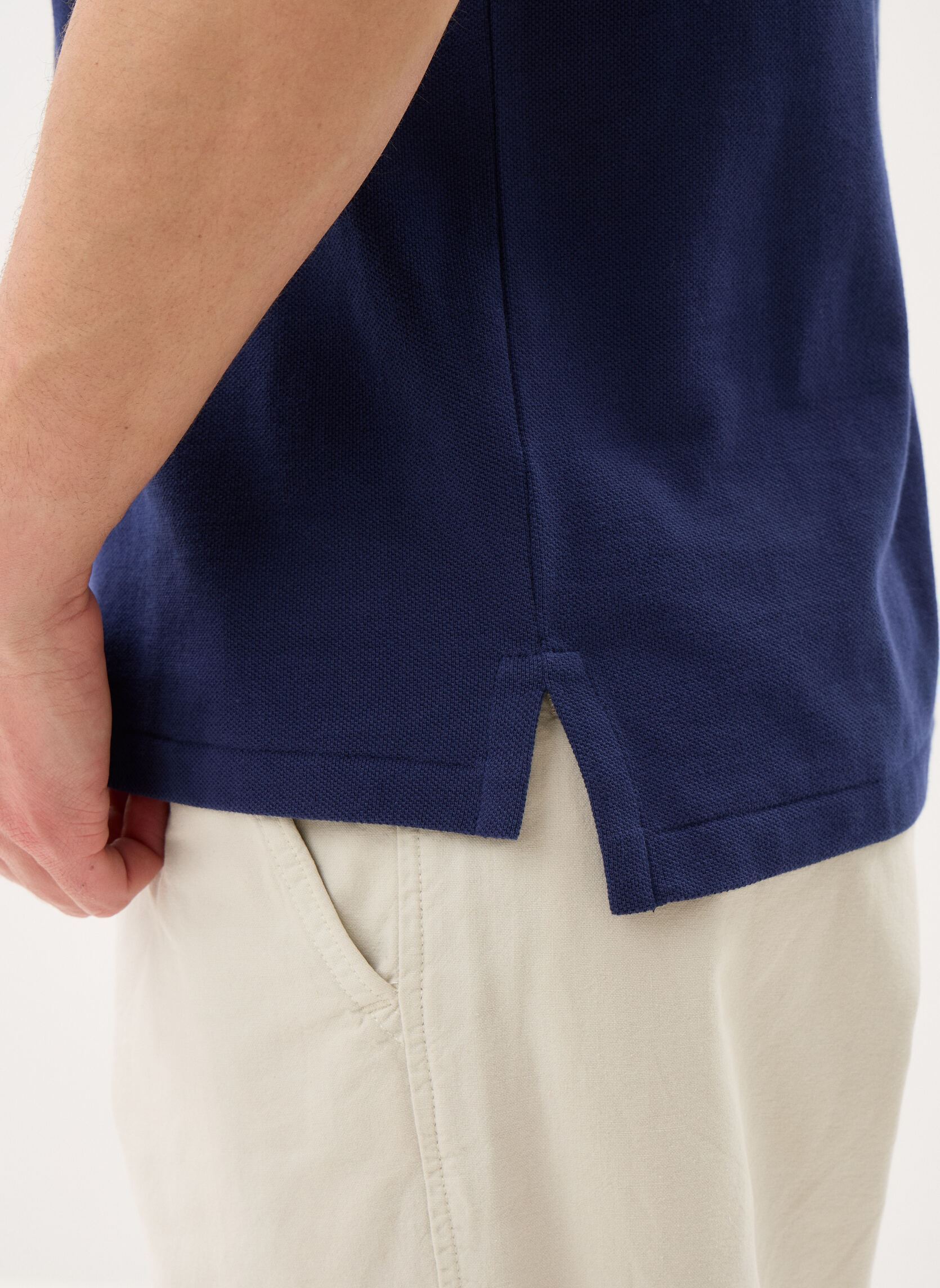 Polos Polo Coupe Ajustée En Piqué 710680784 homme bleu Polo Ralph Lauren Polos Polo Coupe Ajustée En Piqué 710680784 homme bleu NEWPORT NAVY/CREAM PP