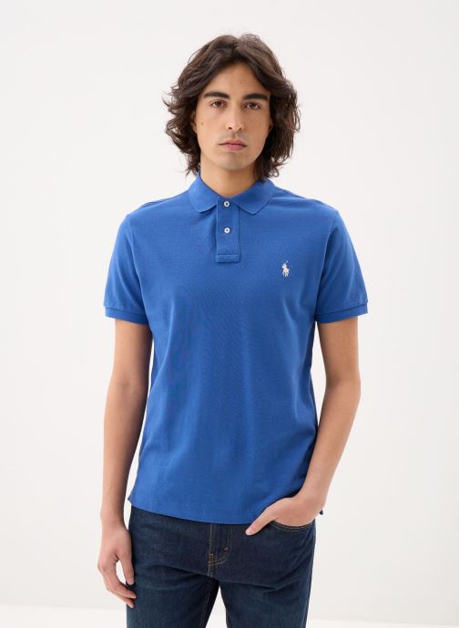 Polo Ralph Lauren Polos Polo Coupe Ajustée En Piqué 710680784 homme bleu