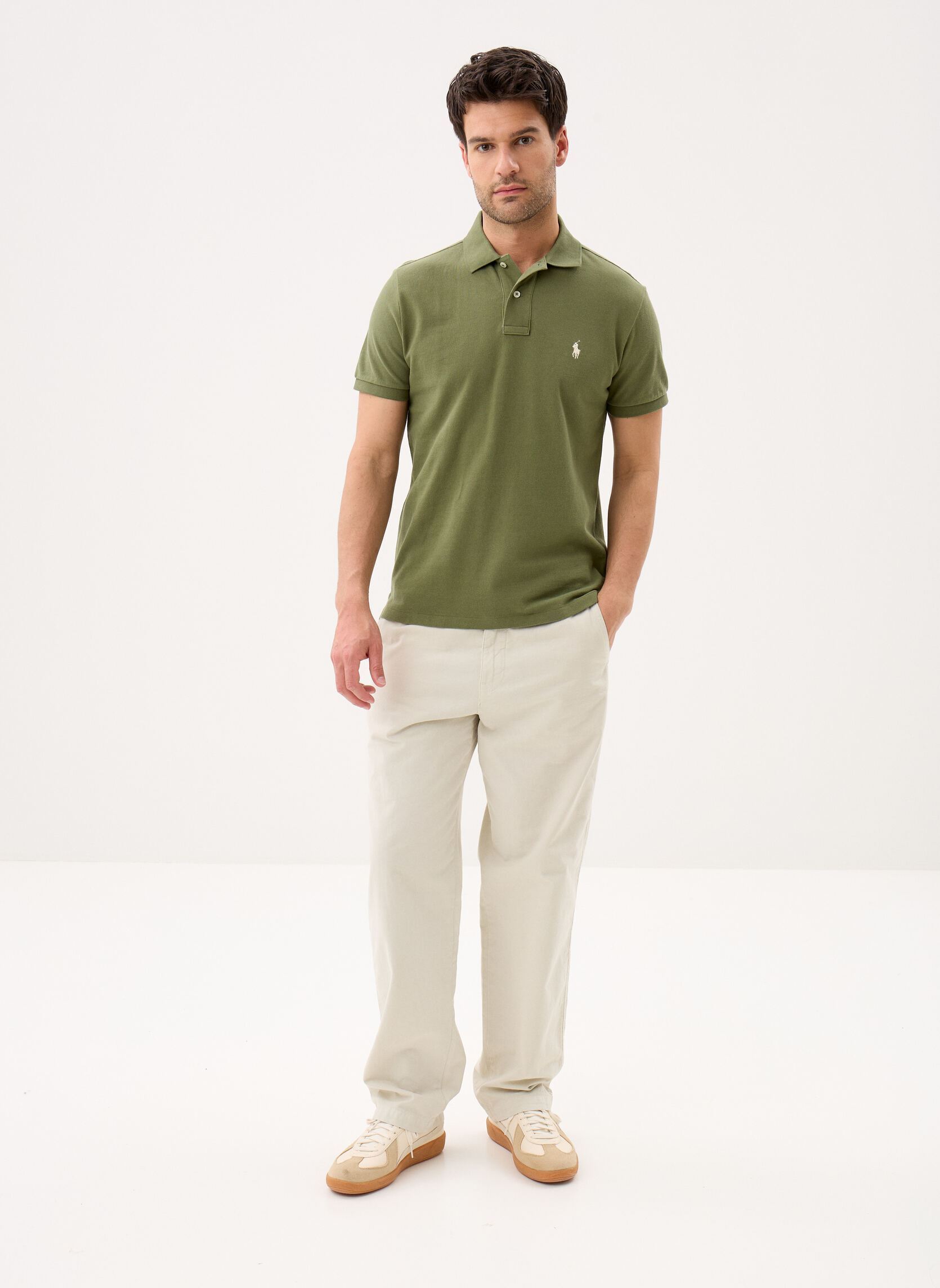 Poloshirts Polo Coupe Ajustée En Piqué 710680784 herren grün Polo Ralph Lauren Poloshirts Polo Coupe Ajustée En Piqué 710680784 herren grün GARDEN TRAIL/C8125