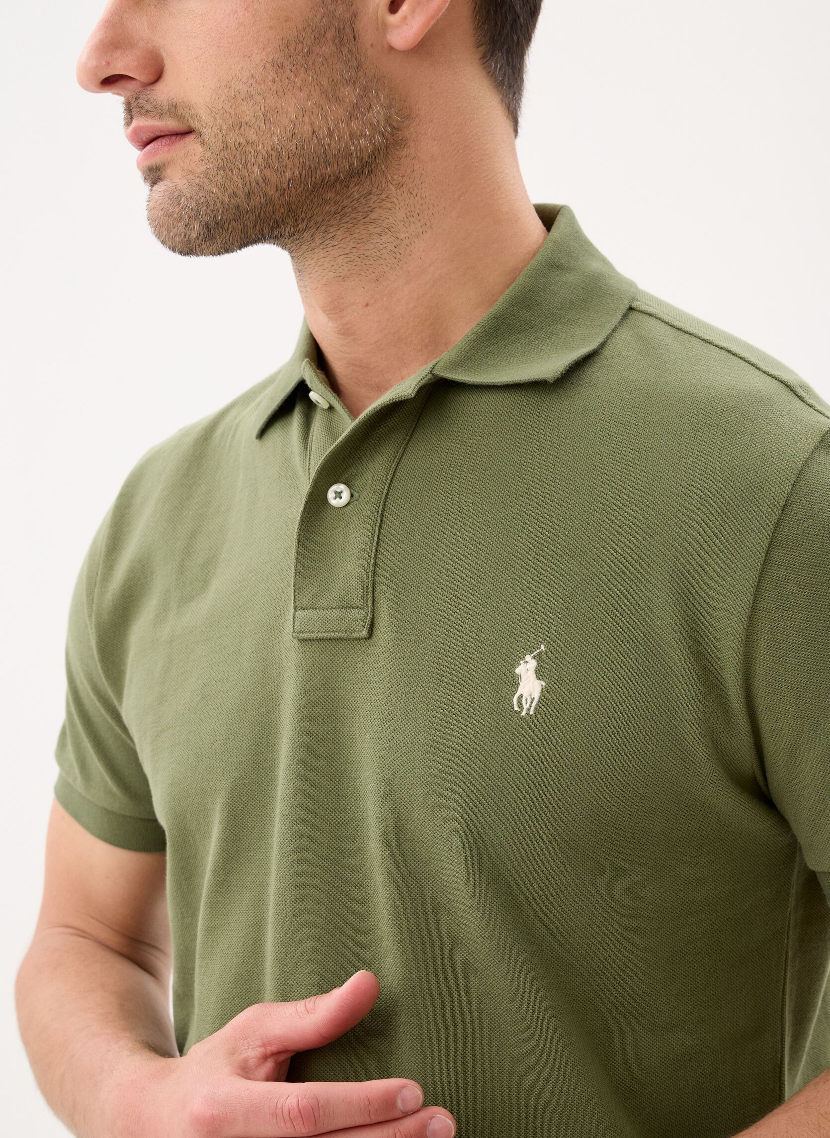 Poloshirts Polo Coupe Ajustée En Piqué 710680784 herren grün Polo Ralph Lauren Poloshirts Polo Coupe Ajustée En Piqué 710680784 herren grün GARDEN TRAIL/C8125