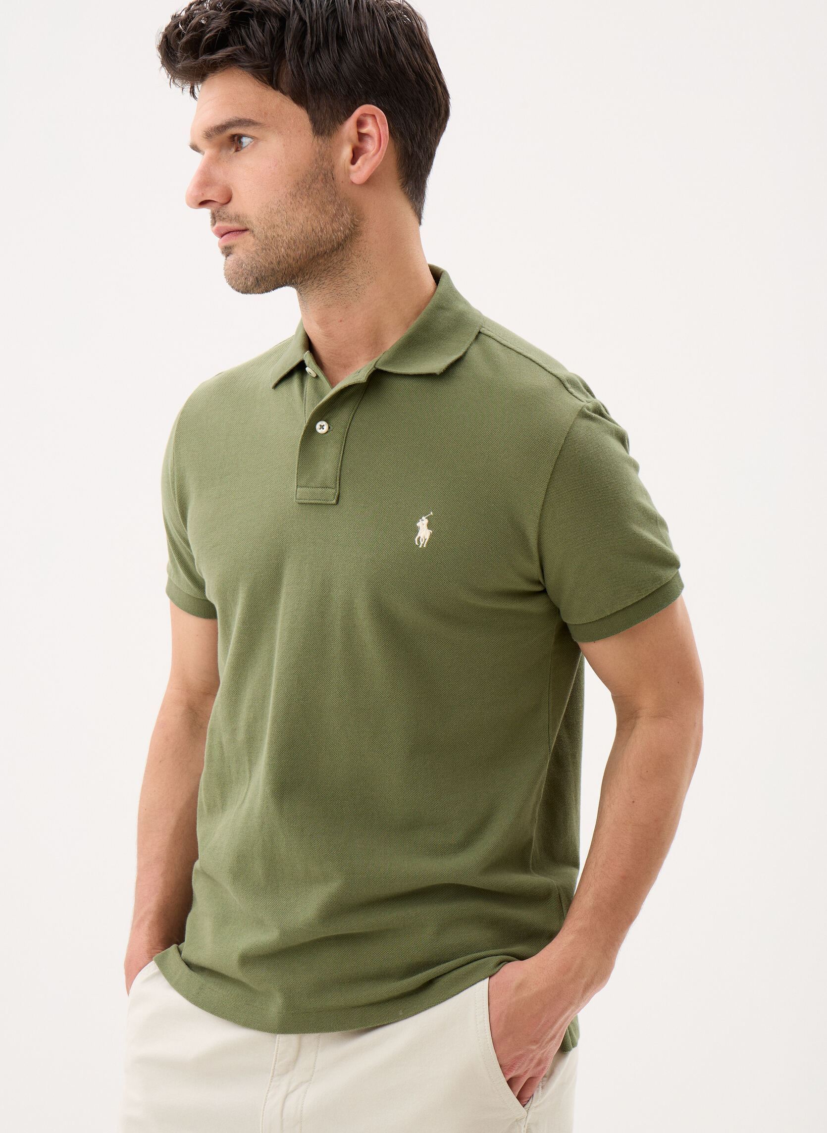 Polo Polo Ralph Lauren POLO COUPE DROITE EN COTON BASIC MESH EU - vue 2