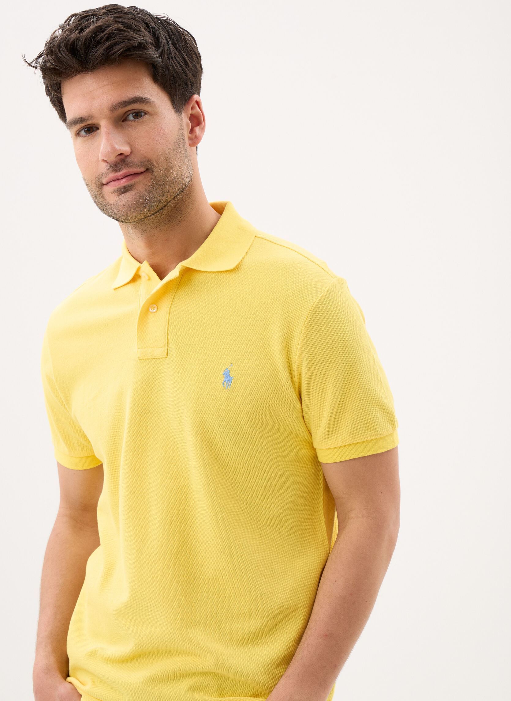 Vêtements Polo Ralph Lauren Polo coupe ajustée en piqué 710680784 pour - vue 1