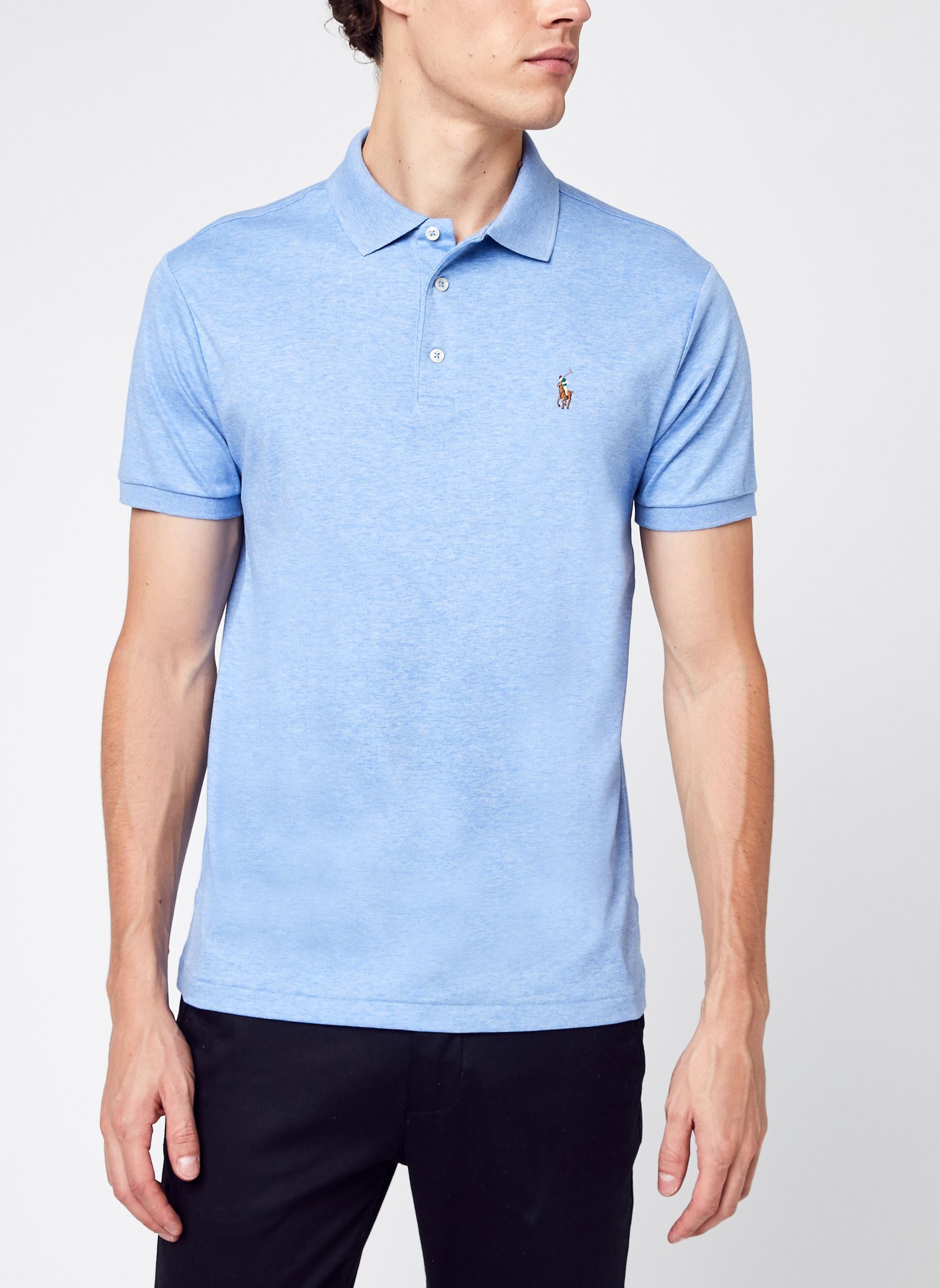 Vêtements Polo Ralph Lauren Polo ajusté en coton doux 710704319 pour Homme - vue 1