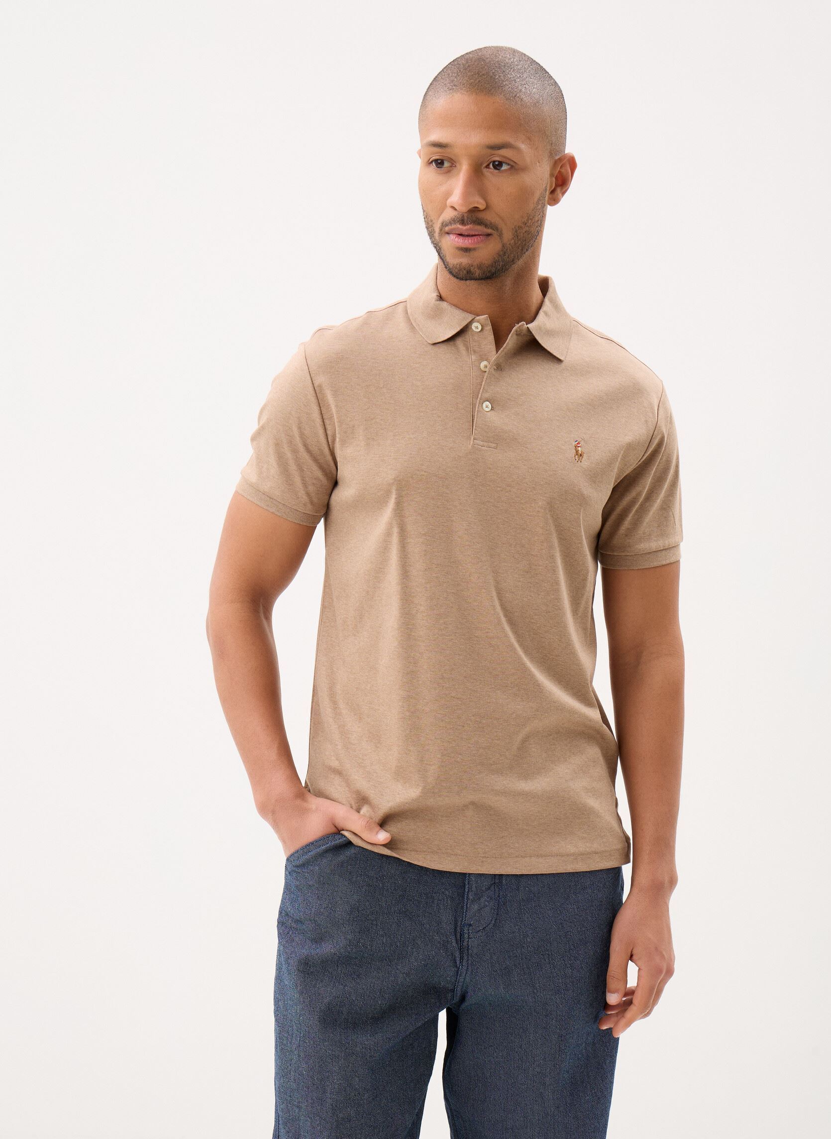 Vêtements Polo Ralph Lauren Polo ajusté en coton doux 710704319 pour Homme - vue 1