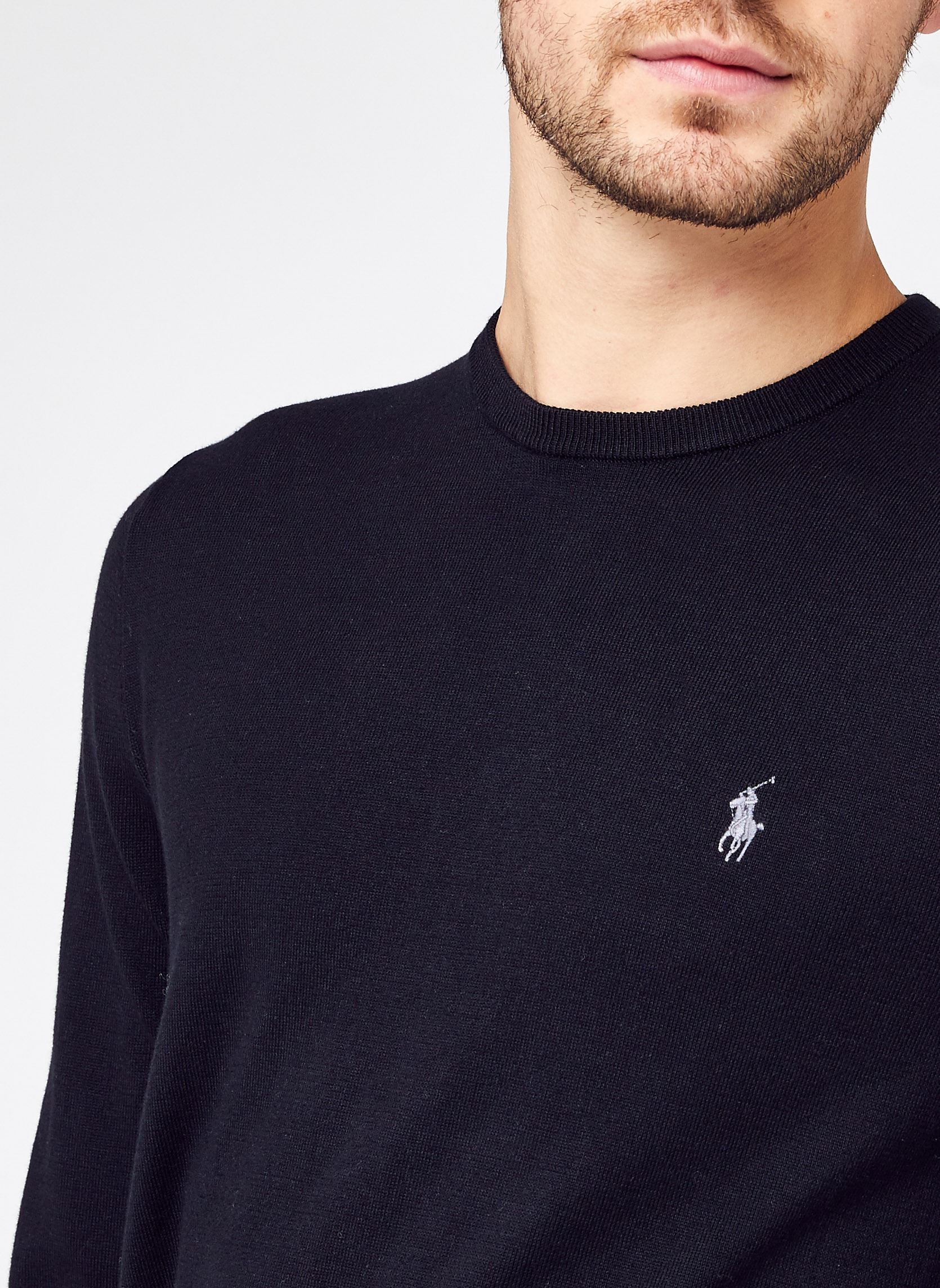 Sudaderas Pull cintré en coton 710684957 hombre negro Polo Ralph Lauren Sudaderas Pull cintré en coton 710684957 hombre negro POLO BLACK