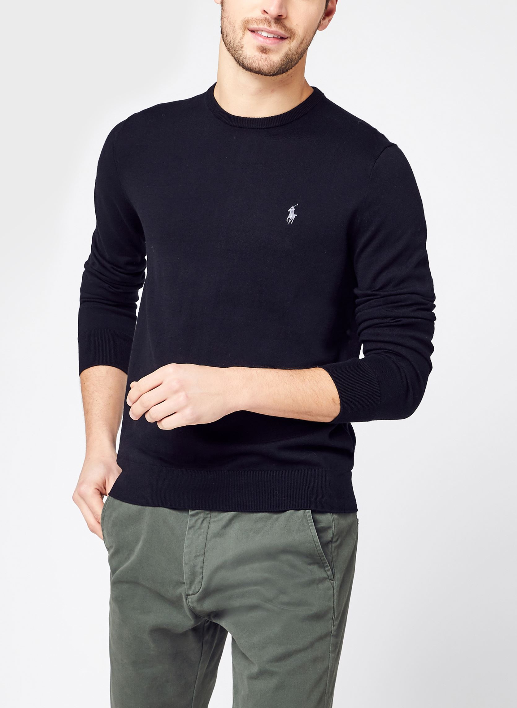 Pull Polo Ralph Lauren PULL COL ROND AJUSTE EN COTON PIMA EU - vue 2