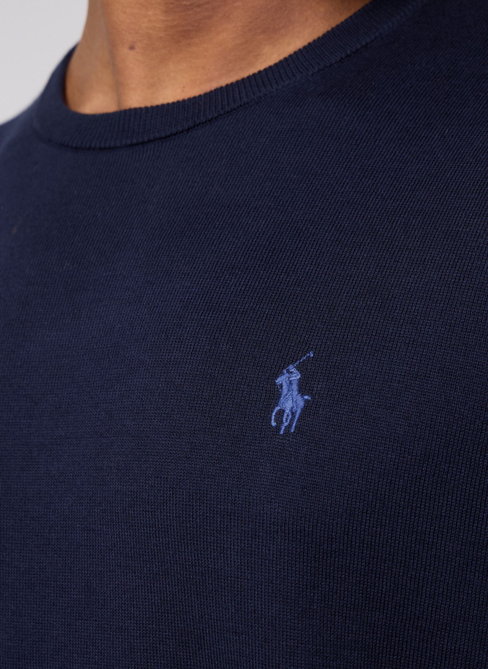 Sweats Pull cintré en coton 710684957 homme bleu Polo Ralph Lauren Sweats Pull cintré en coton 710684957 homme bleu HUNTER NAVY