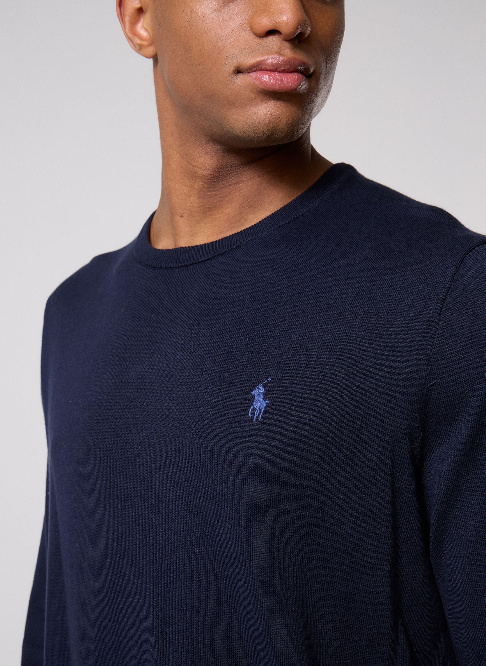 Sweats Pull cintré en coton 710684957 homme bleu Polo Ralph Lauren Sweats Pull cintré en coton 710684957 homme bleu HUNTER NAVY