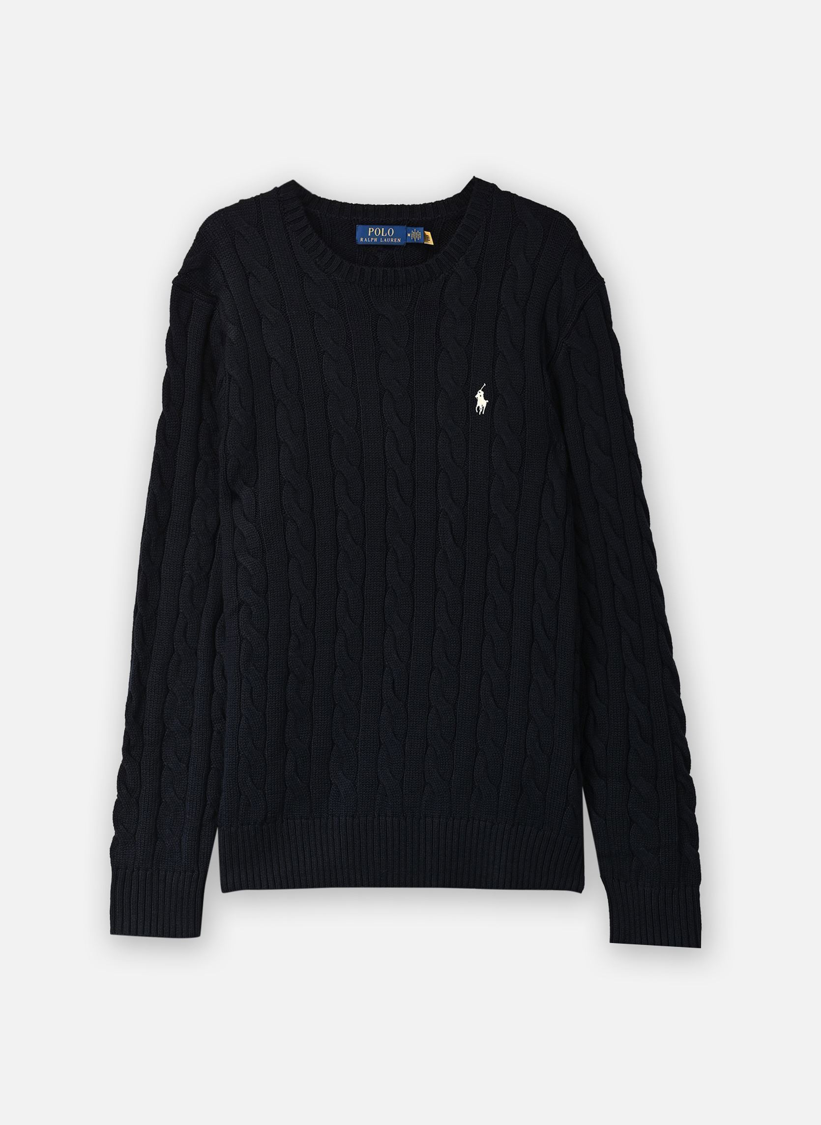 Pullover Pull torsadé en coton herren blau Polo Ralph Lauren Pullover Pull torsadé en coton herren blau HUNTER NAVY W/ C8135 PP