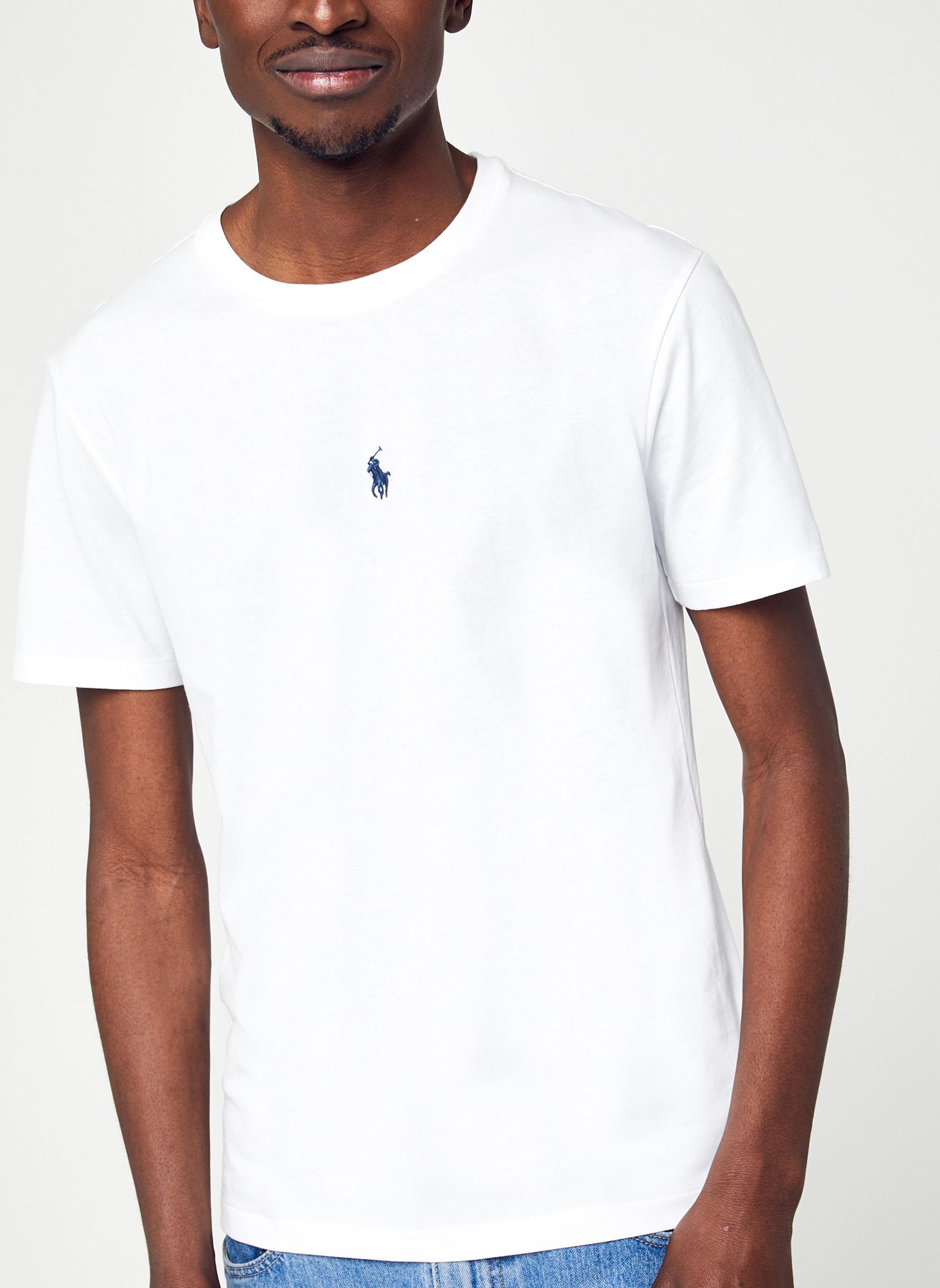 Vêtements Polo Ralph Lauren T shirt ajusté à col rond en jersey 710839046 pour Accessoires