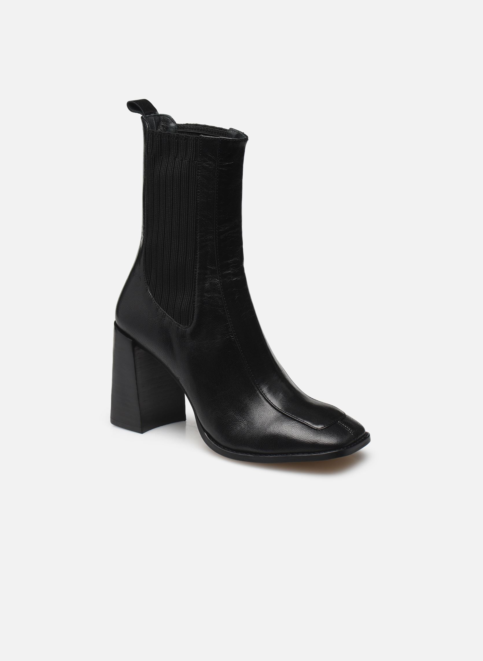 Niedrige Ankle Boots VANTI damen schwarz Jonak Niedrige Ankle Boots VANTI damen schwarz Cuir noir