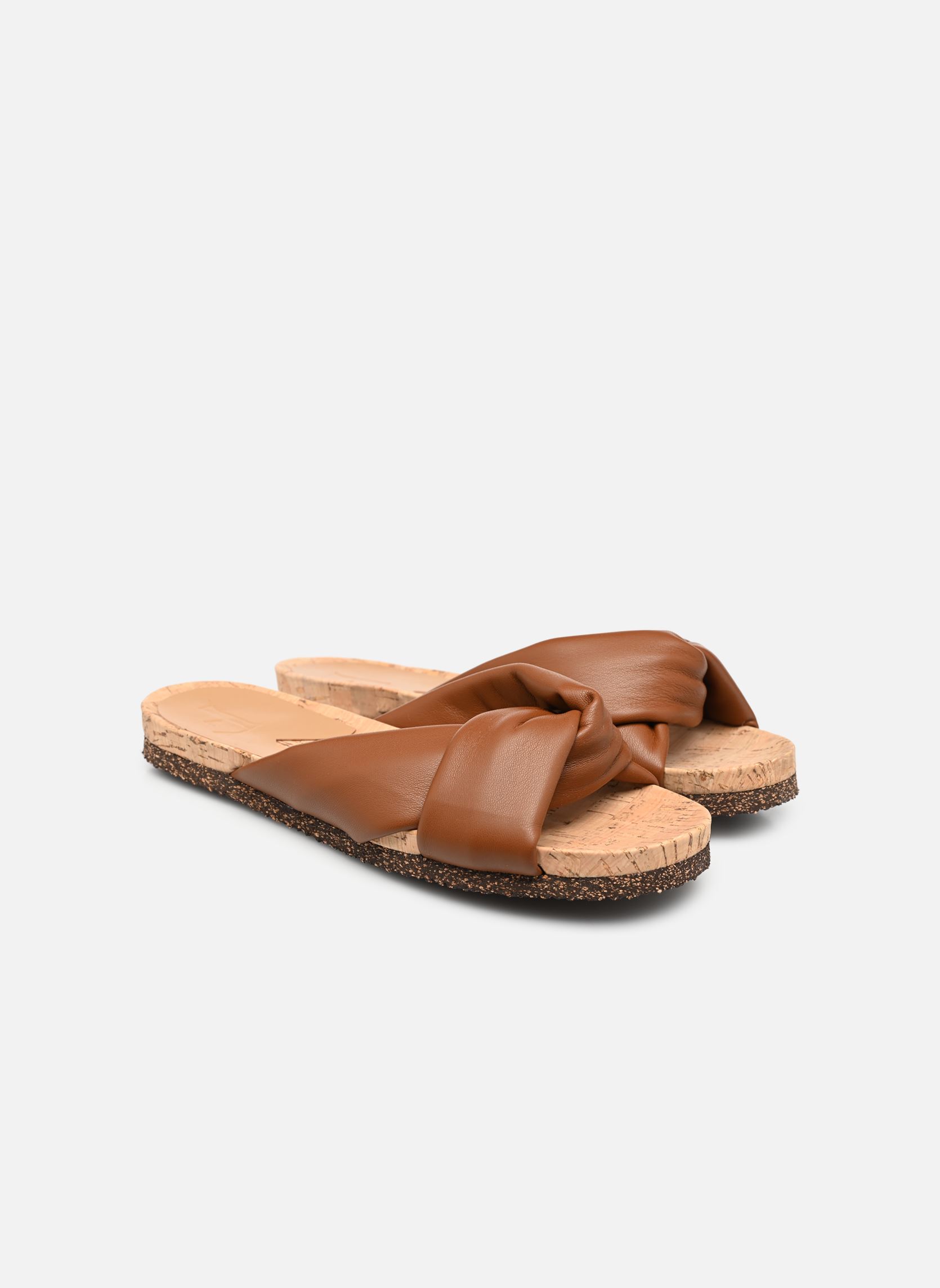 Pantoletten Lou damen braun Flattered Pantoletten Lou damen braun COGNAC