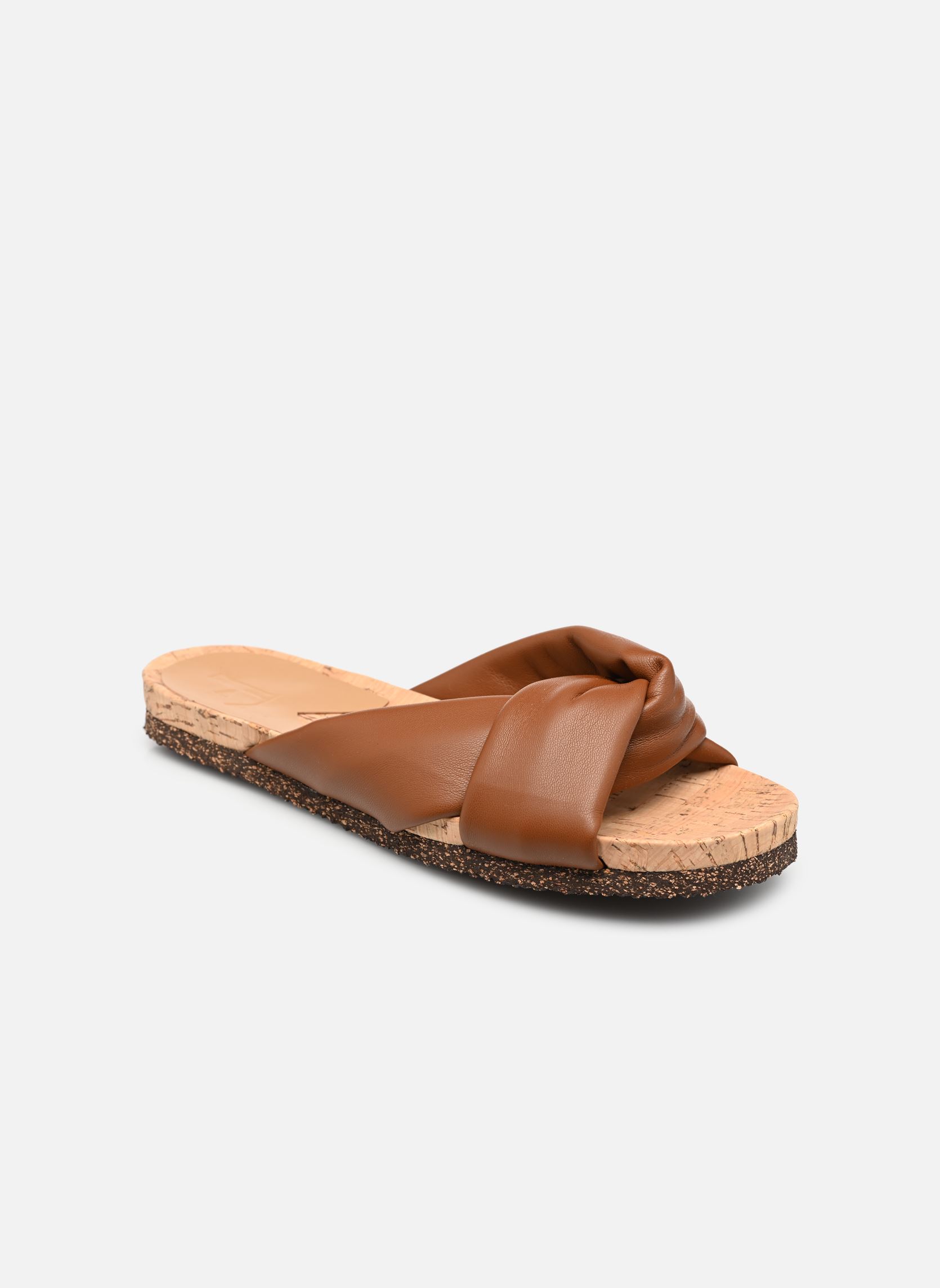 Pantoletten Lou damen braun Flattered Pantoletten Lou damen braun COGNAC
