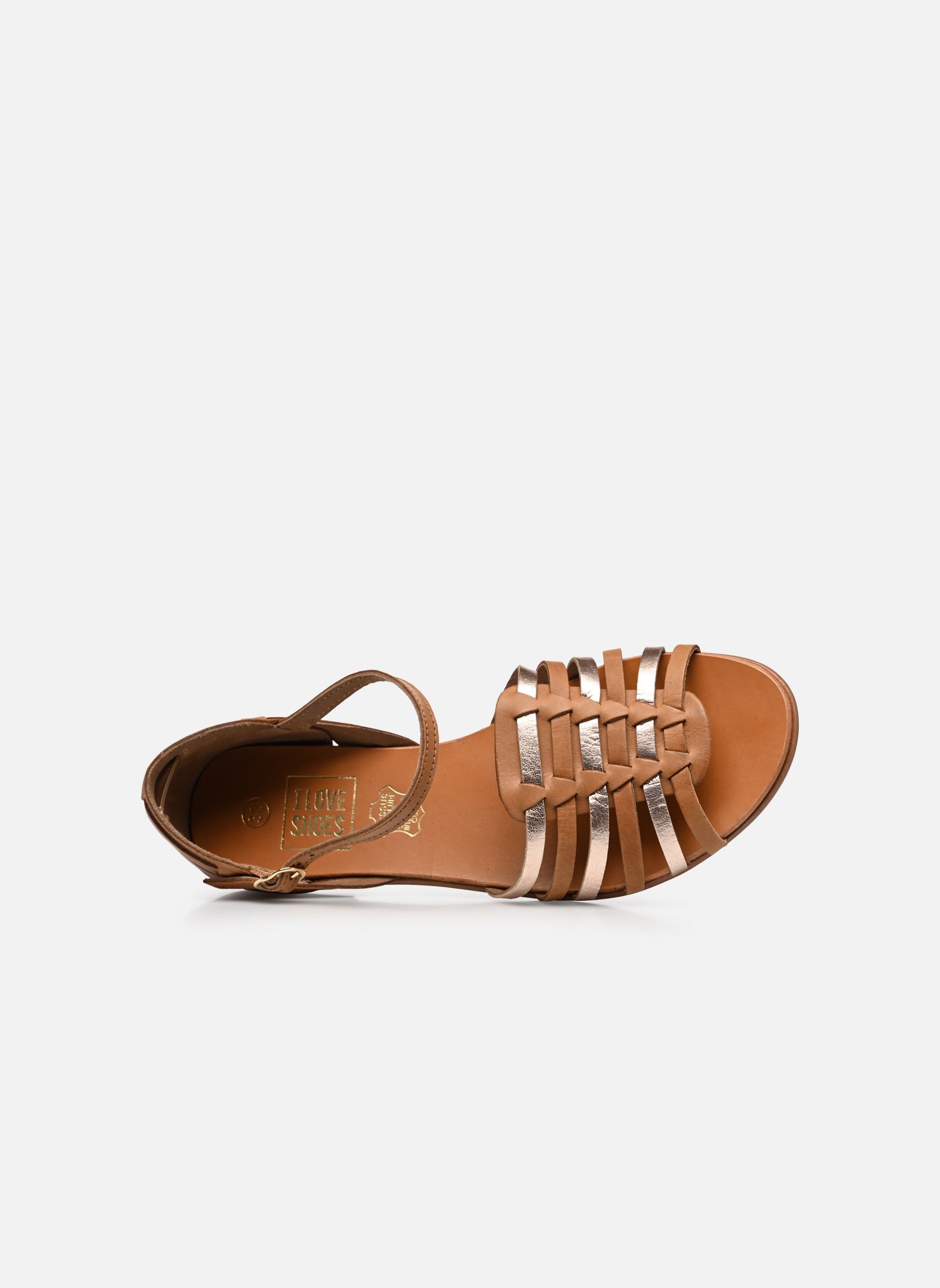 Sandales Sandales KUTA LEATHER femme marron I Love Shoes Sandales Sandales KUTA LEATHER femme marron TAN GOLD