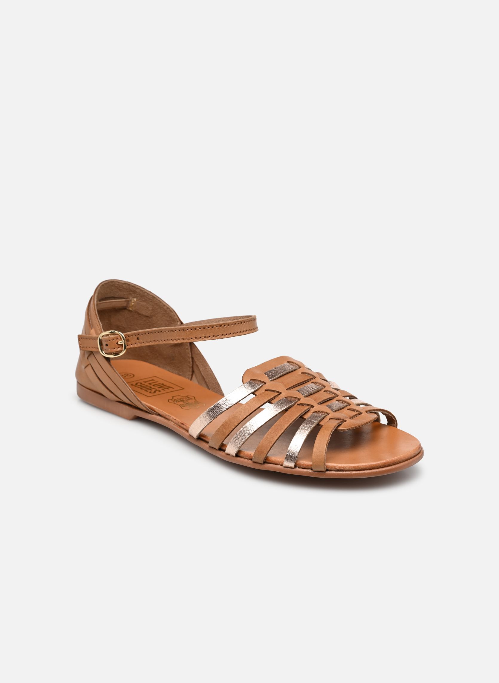 Sandales Sandales KUTA LEATHER femme marron I Love Shoes Sandales Sandales KUTA LEATHER femme marron TAN GOLD