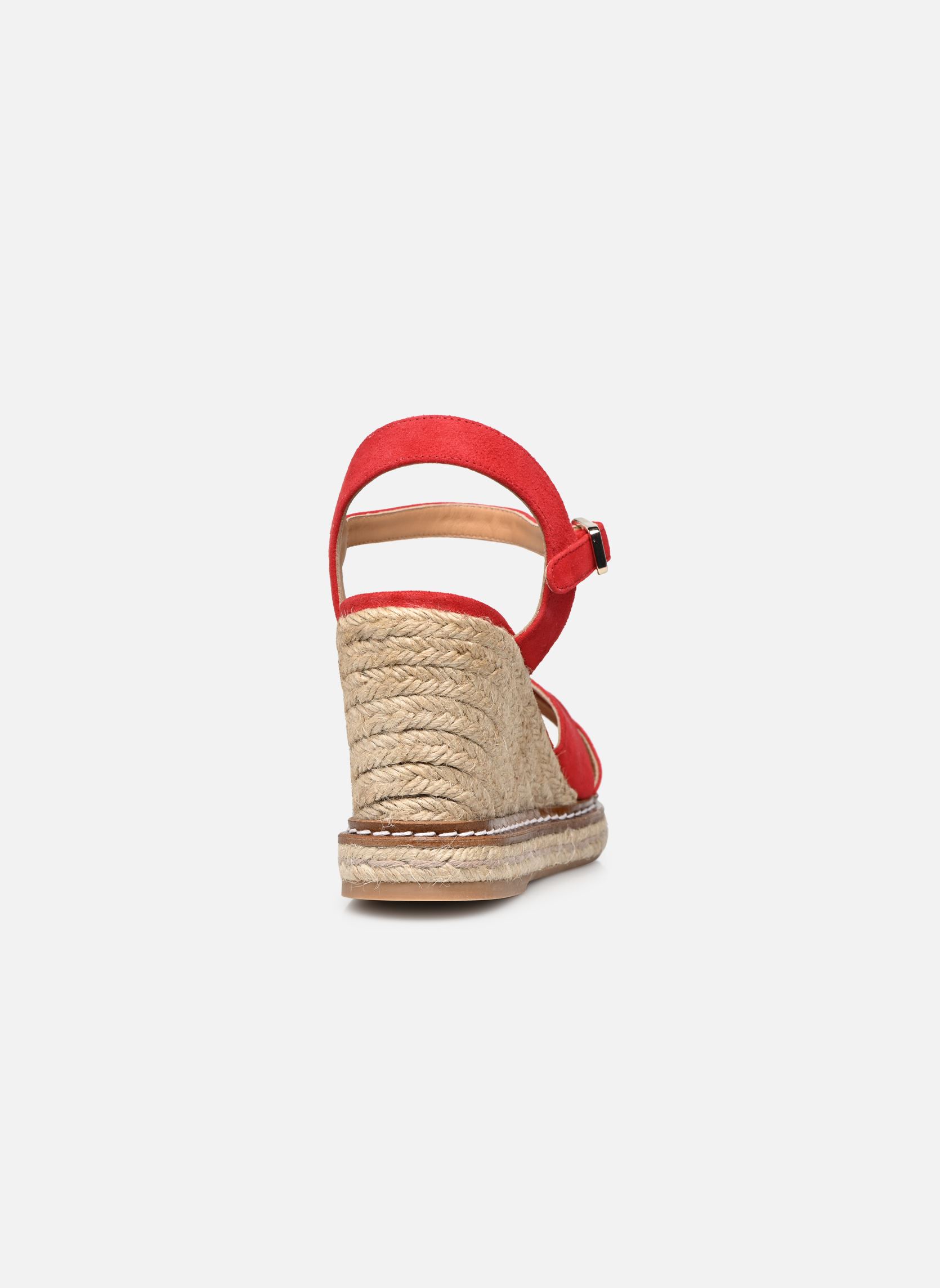 Espadrillas con zeppa e plateau Blaudia H8 donna rosso Castaner Espadrillas con zeppa e plateau Blaudia H8 donna rosso ROJO CARMIN