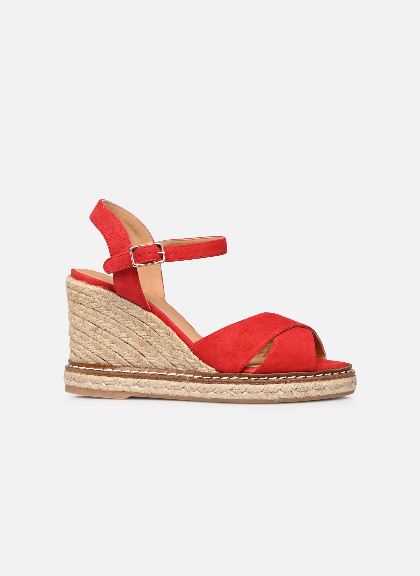 Espadrillas con zeppa e plateau Blaudia H8 donna rosso Castaner Espadrillas con zeppa e plateau Blaudia H8 donna rosso ROJO CARMIN