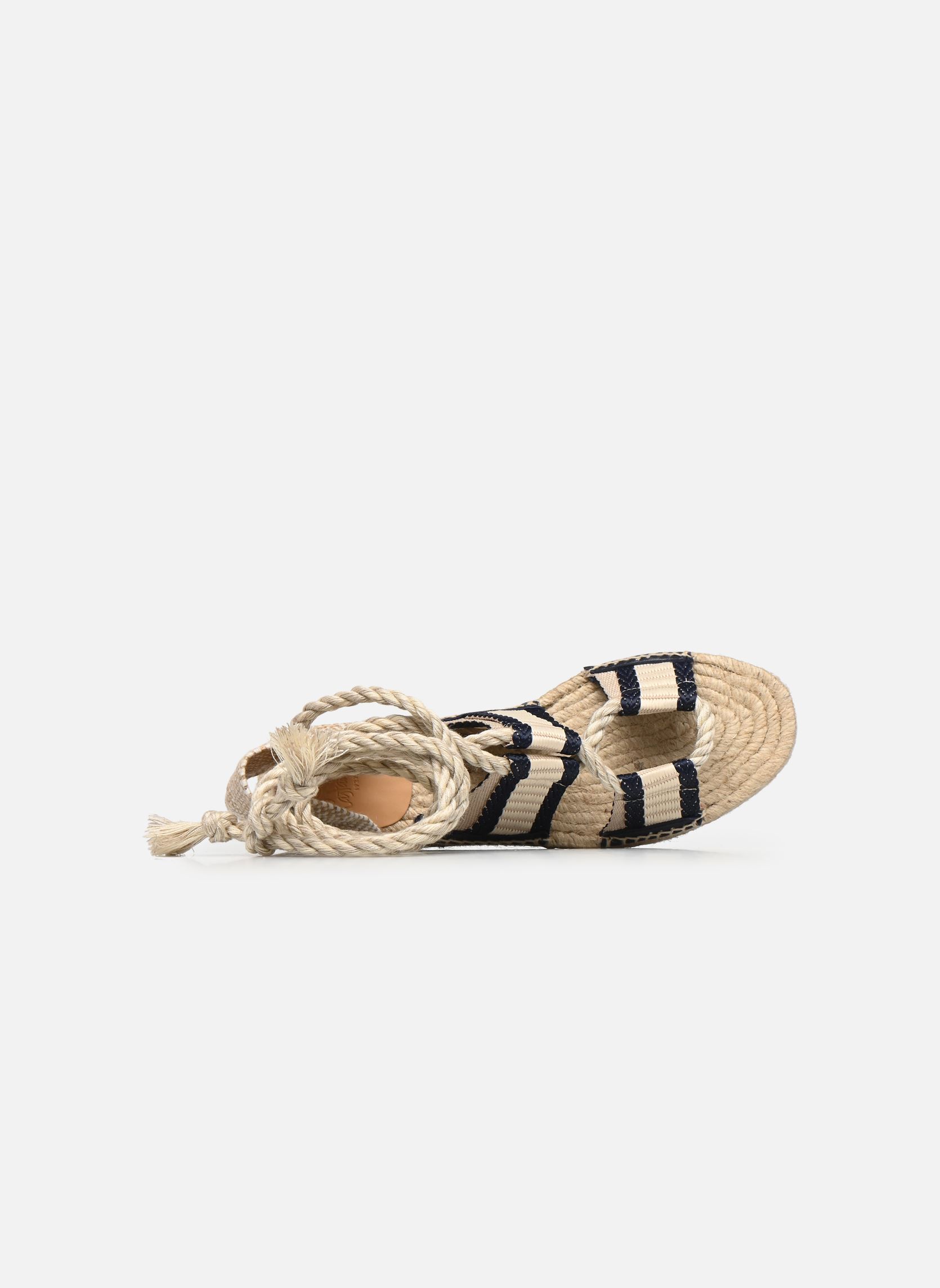 Keil- und Plateau-Espadrilles Samy H2 damen beige Castaner Keil- und Plateau-Espadrilles Samy H2 damen beige AZUL MARINO / CRUDO