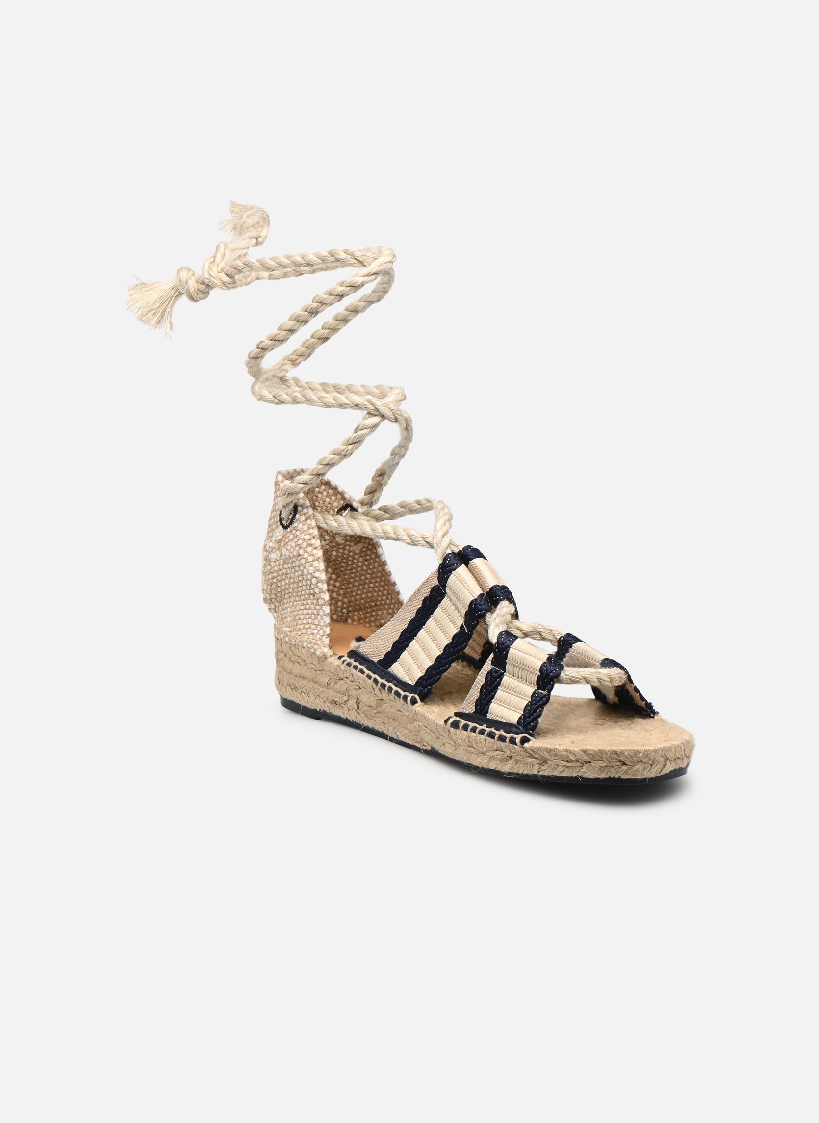 Keil- und Plateau-Espadrilles Samy H2 damen beige Castaner Keil- und Plateau-Espadrilles Samy H2 damen beige AZUL MARINO / CRUDO