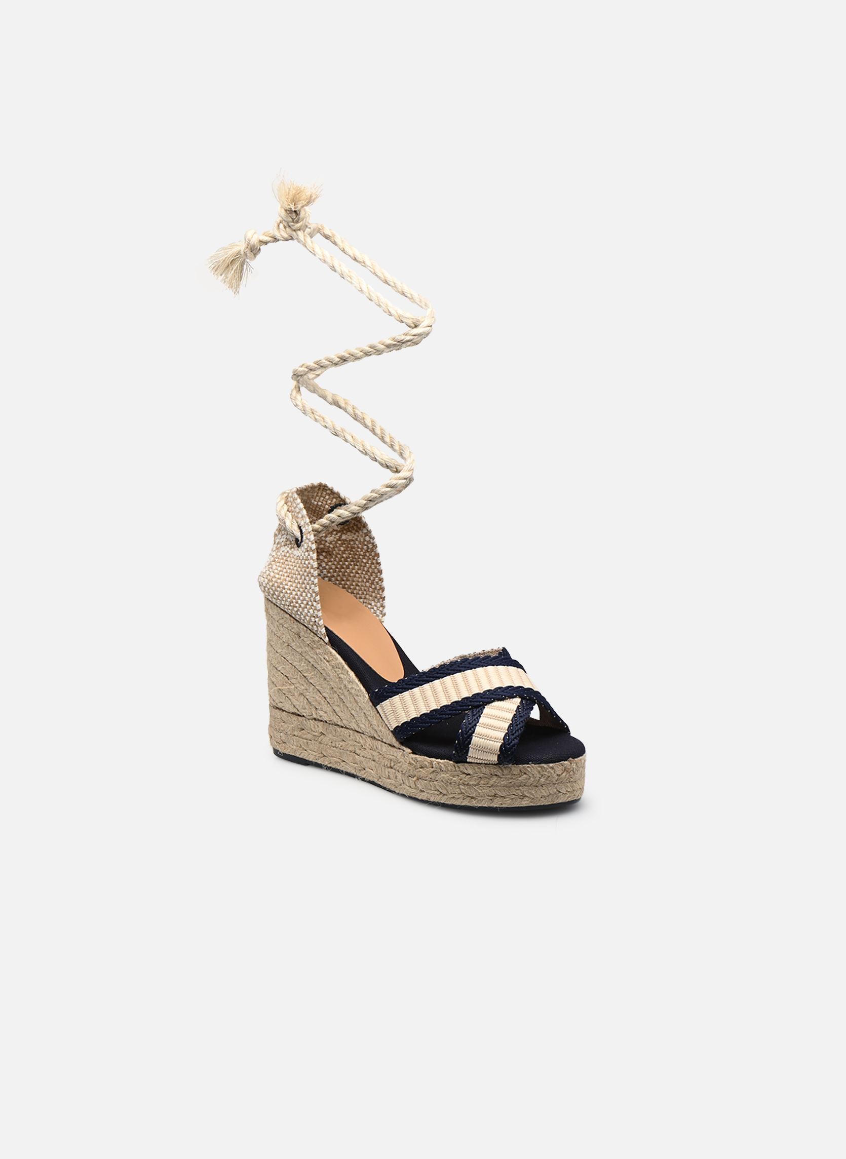 Keil- und Plateau-Espadrilles Belisa 8 ED damen beige Castaner Keil- und Plateau-Espadrilles Belisa 8 ED damen beige AZUL MARINO / CRUDO