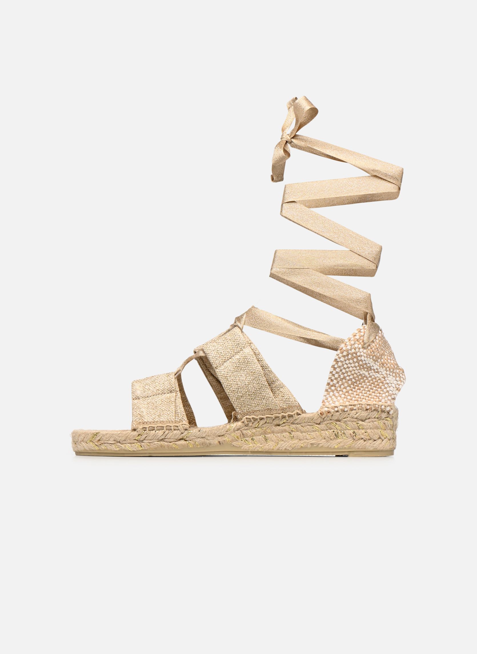 Espadrillas con zeppa e plateau Saida H2 donna beige Castaner Espadrillas con zeppa e plateau Saida H2 donna beige ORO CLARO