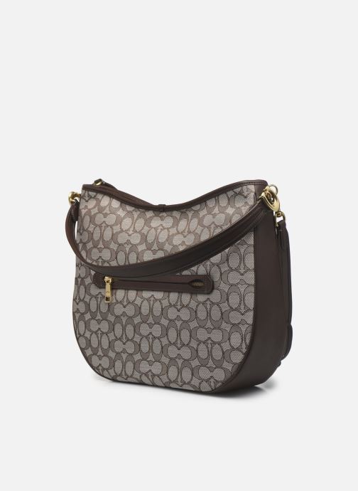coach signature jacquard hobo