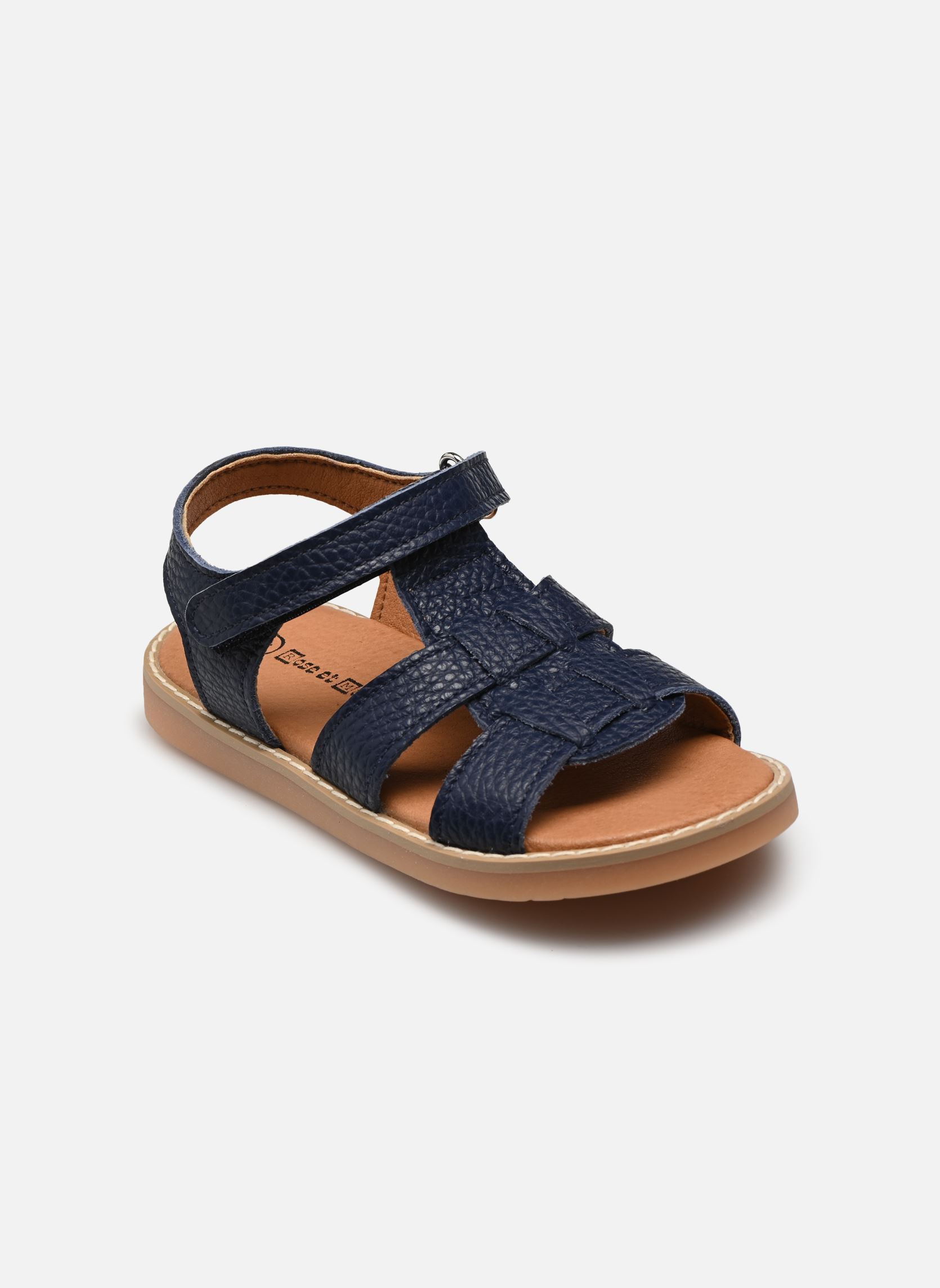 Sandales BONOU LEATHER fille bleu Rose et Martin Sandales BONOU LEATHER fille bleu Marine