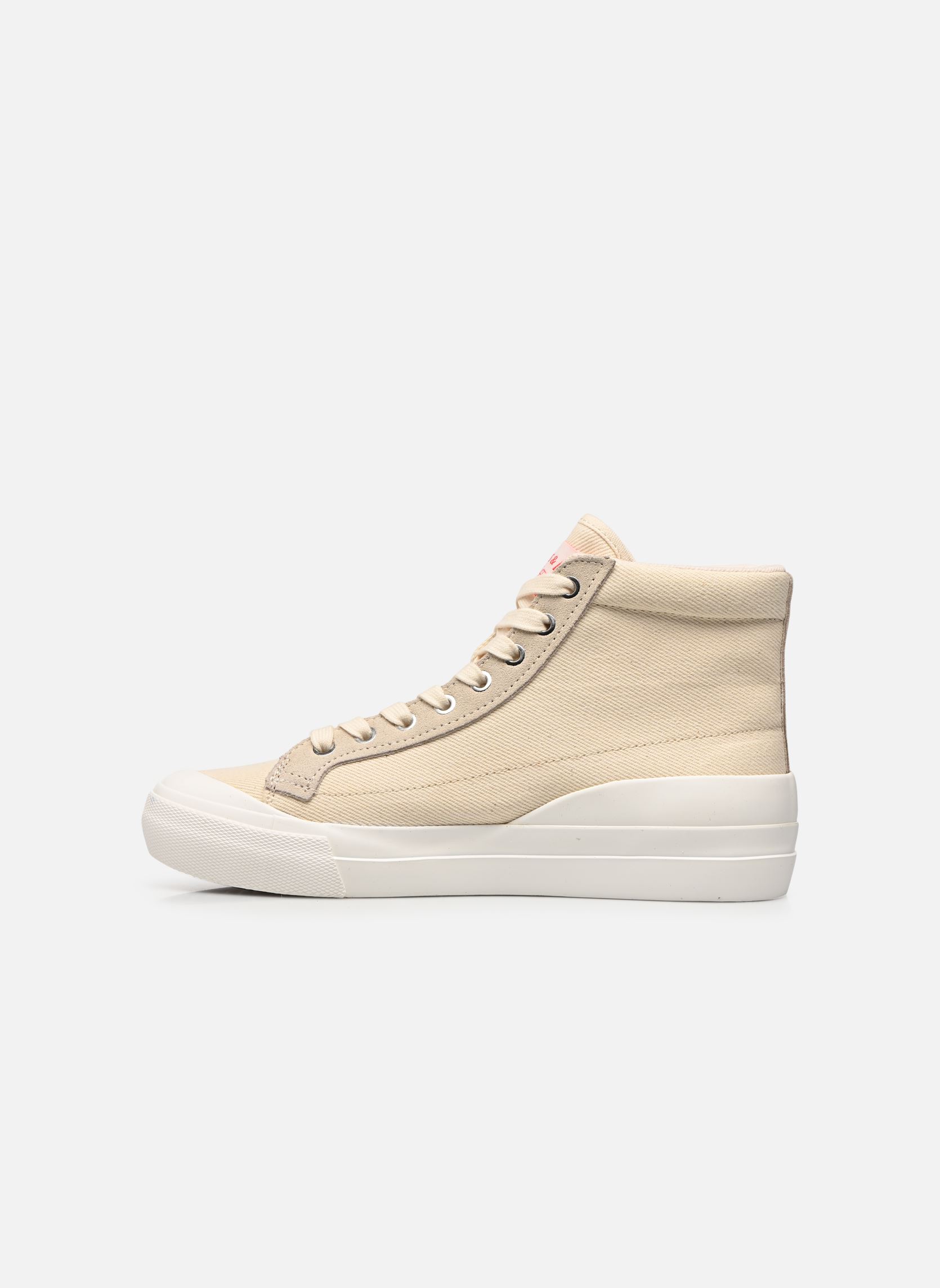 Leinen-Sneaker LS1 HIGH S W damen beige Levi's Leinen-Sneaker LS1 HIGH S W damen beige Off white
