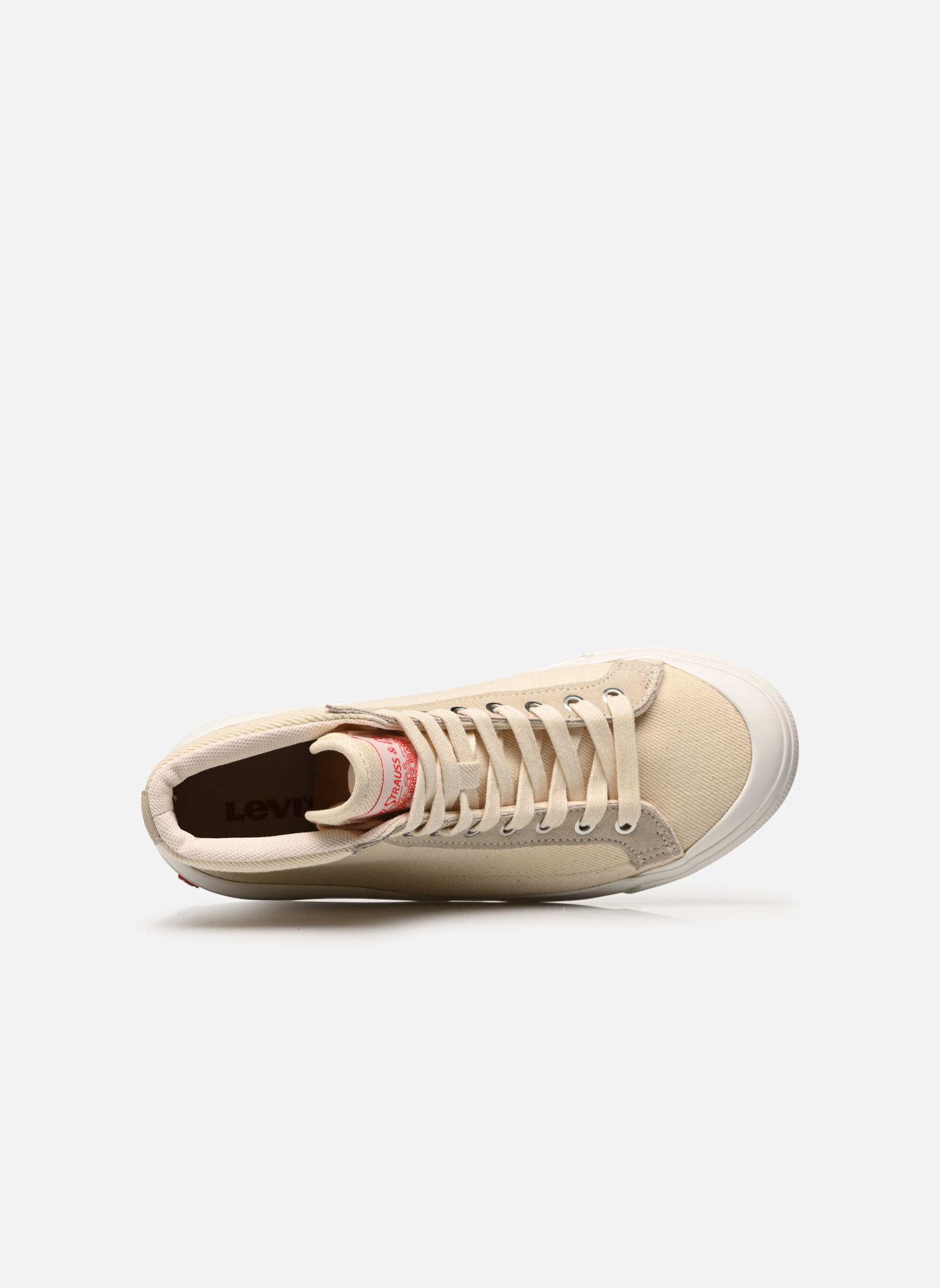 Leinen-Sneaker LS1 HIGH S W damen beige Levi's Leinen-Sneaker LS1 HIGH S W damen beige Off white